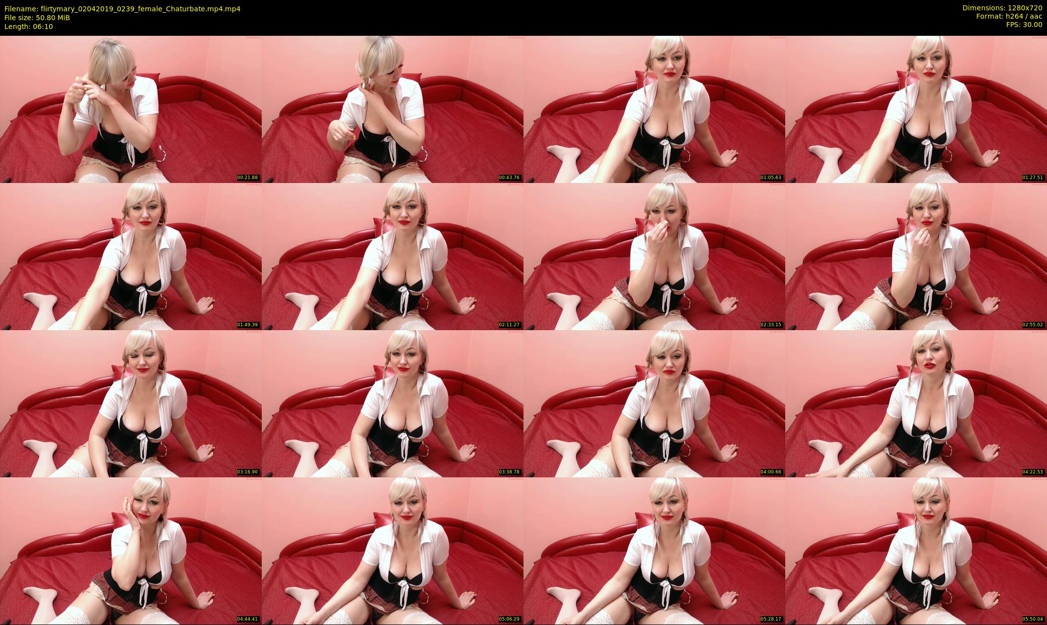 flirtymary — 7 minute Chaturbate female cam show recording, 720p, Apr 2, 2019