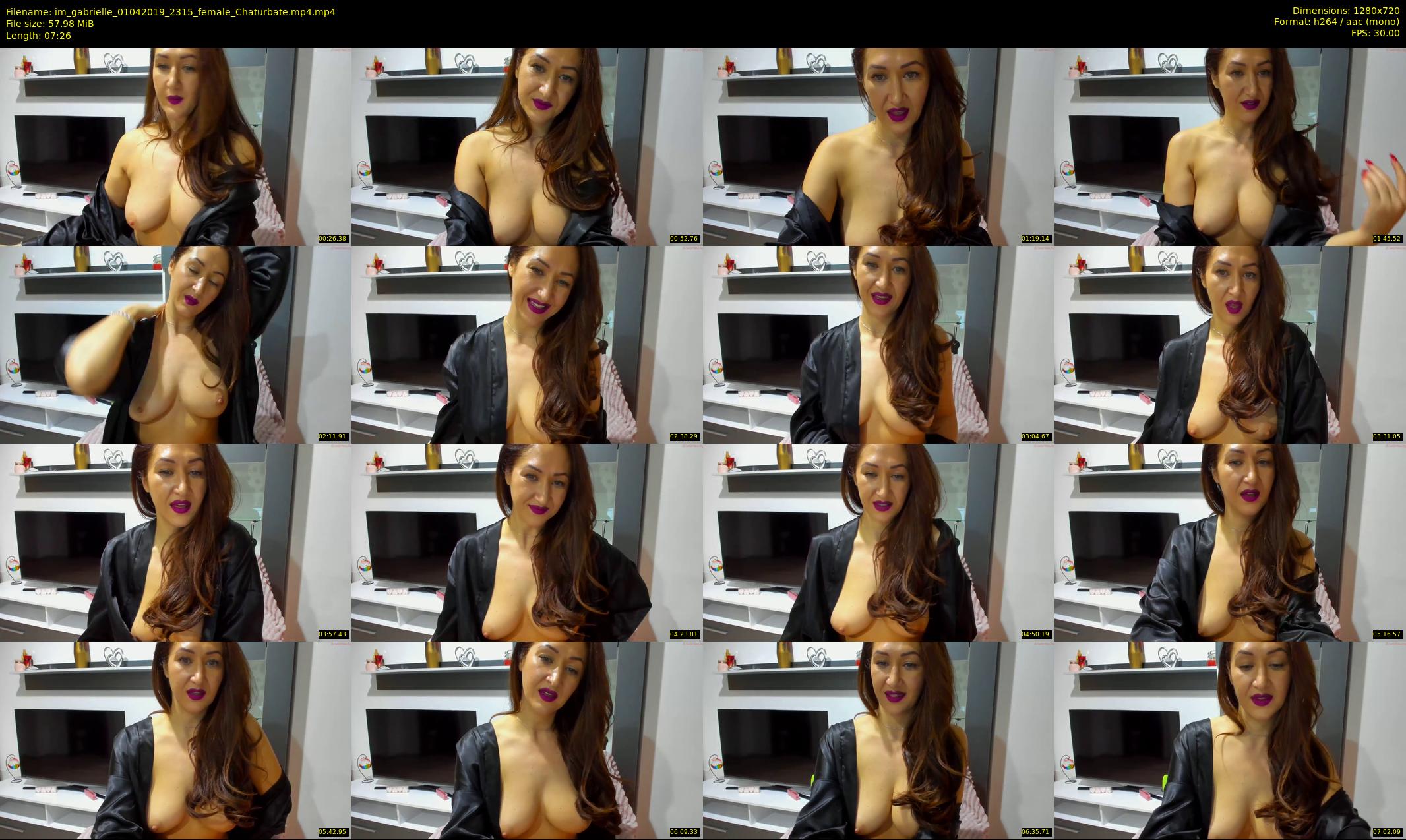 im_gabrielle — 8 minute Chaturbate female cam show recording, 720p, Apr 1, 2019