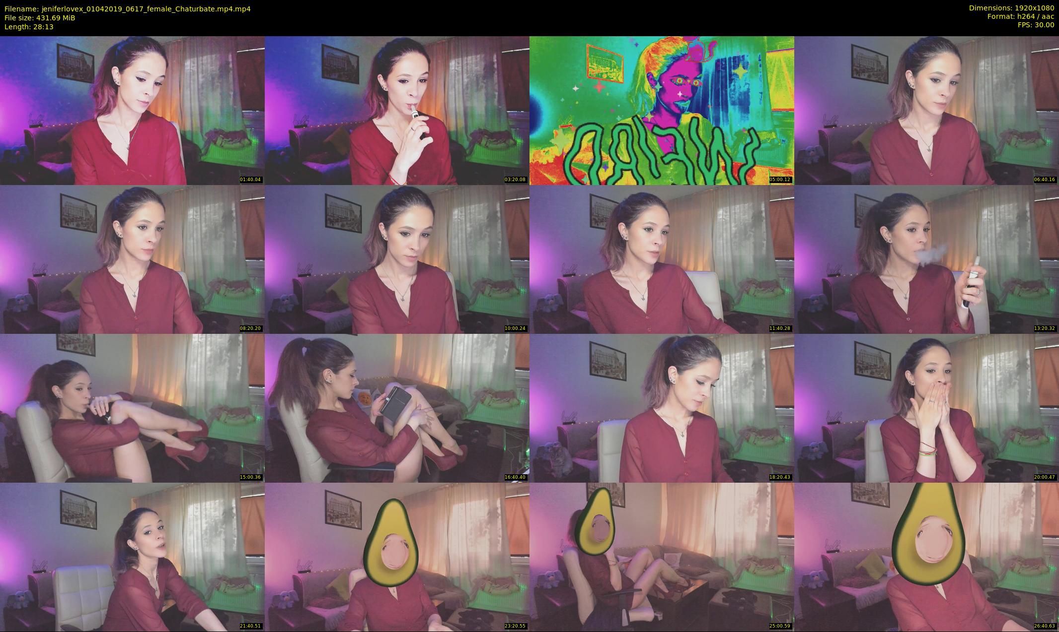 jeniferlovex — 29 minute Chaturbate female cam show recording, 1080p, Apr 1, 2019