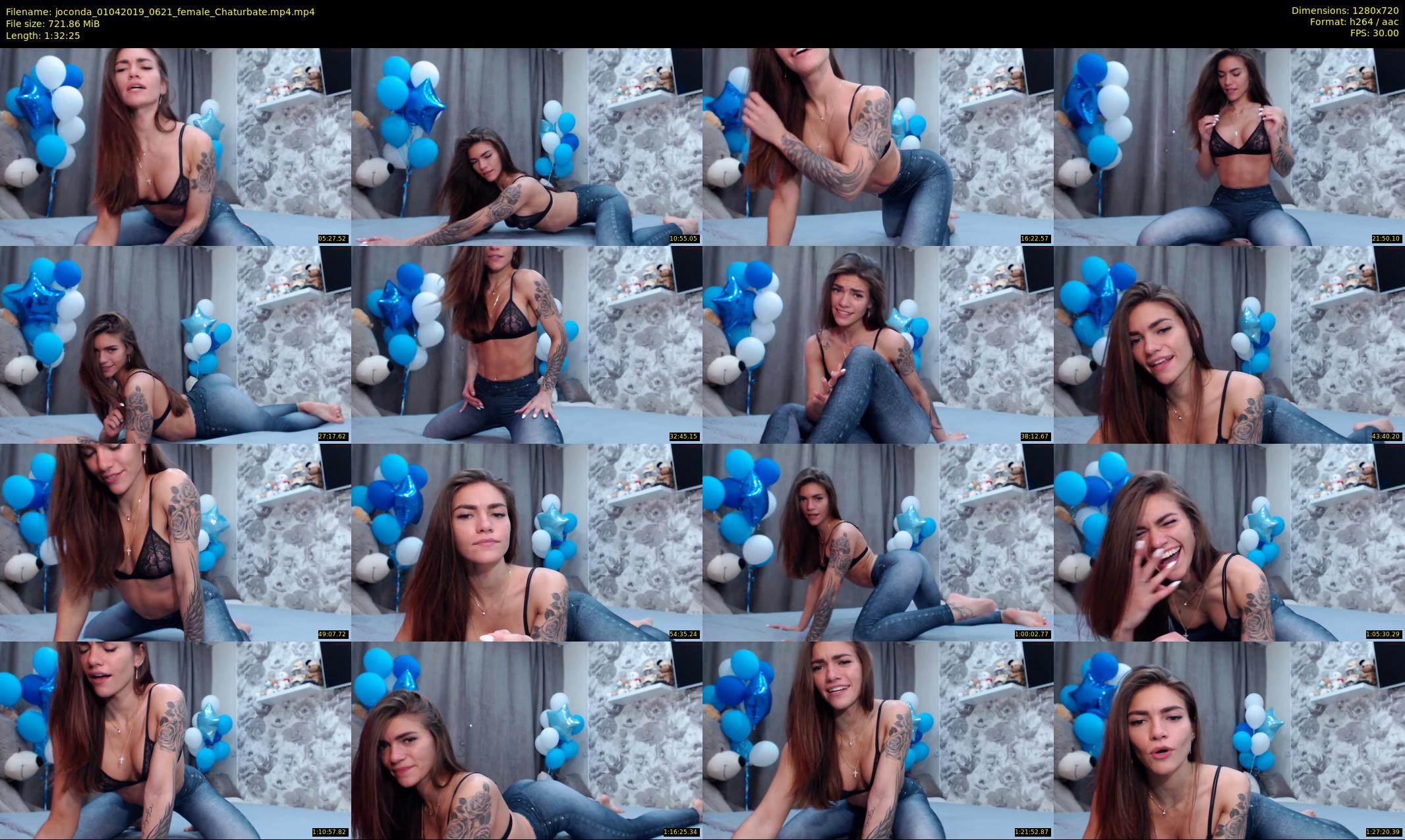 joconda — 93 minute Chaturbate female cam show recording, 720p, Apr 1, 2019