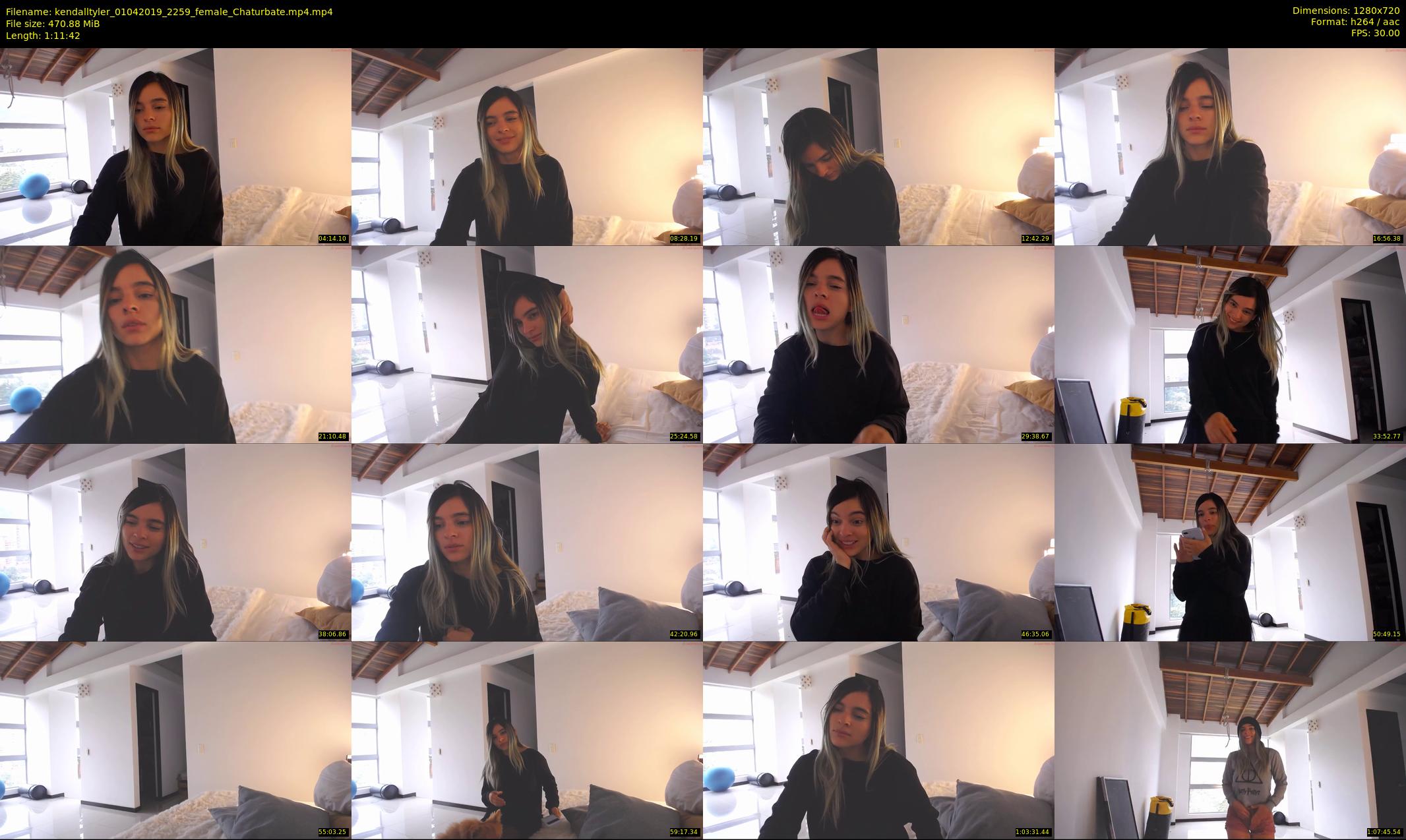 kendalltyler — 72 minute Chaturbate female cam show recording, 720p, Apr 1, 2019