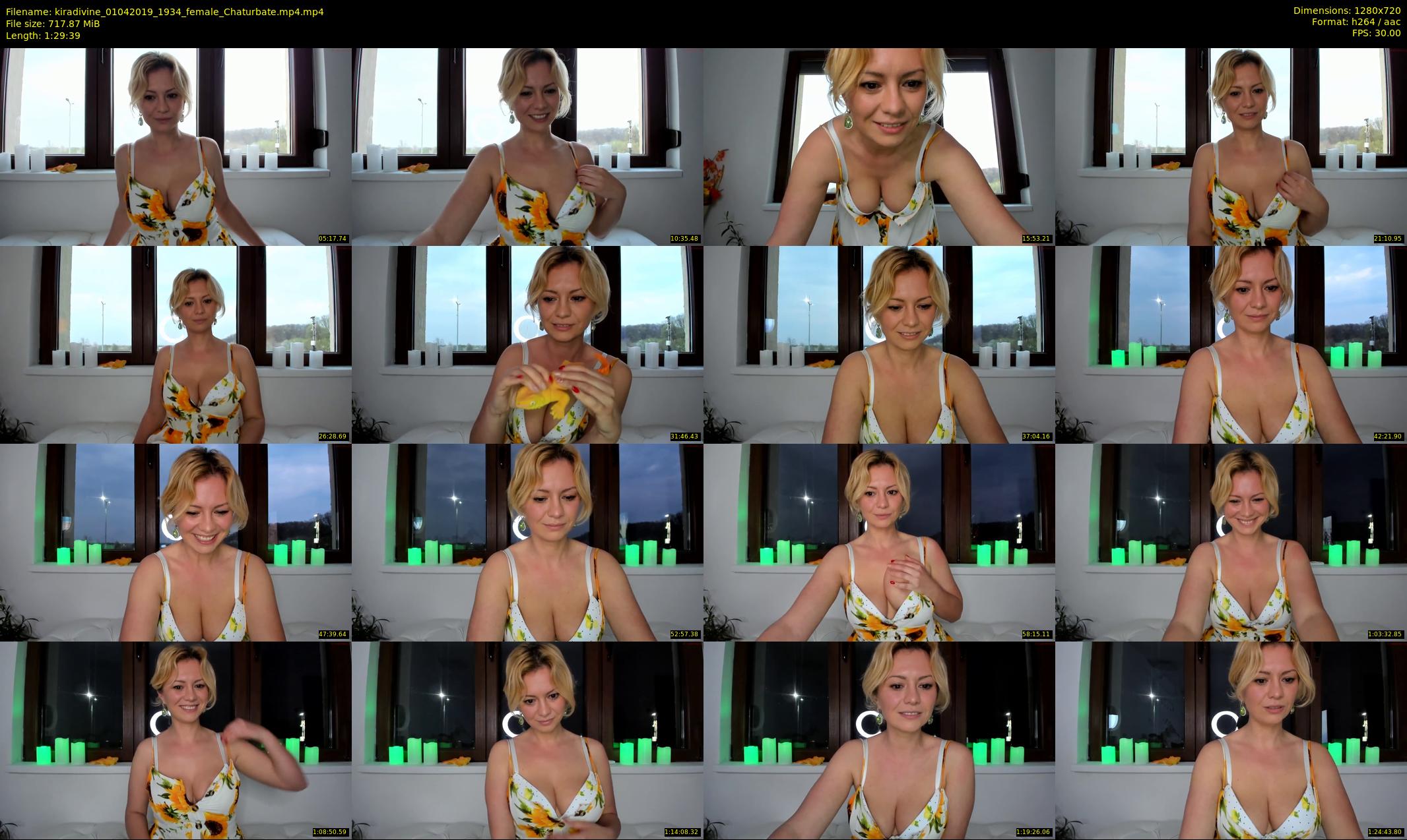 kiradivine — 90 minute Chaturbate female cam show recording, 720p, Apr 1, 2019