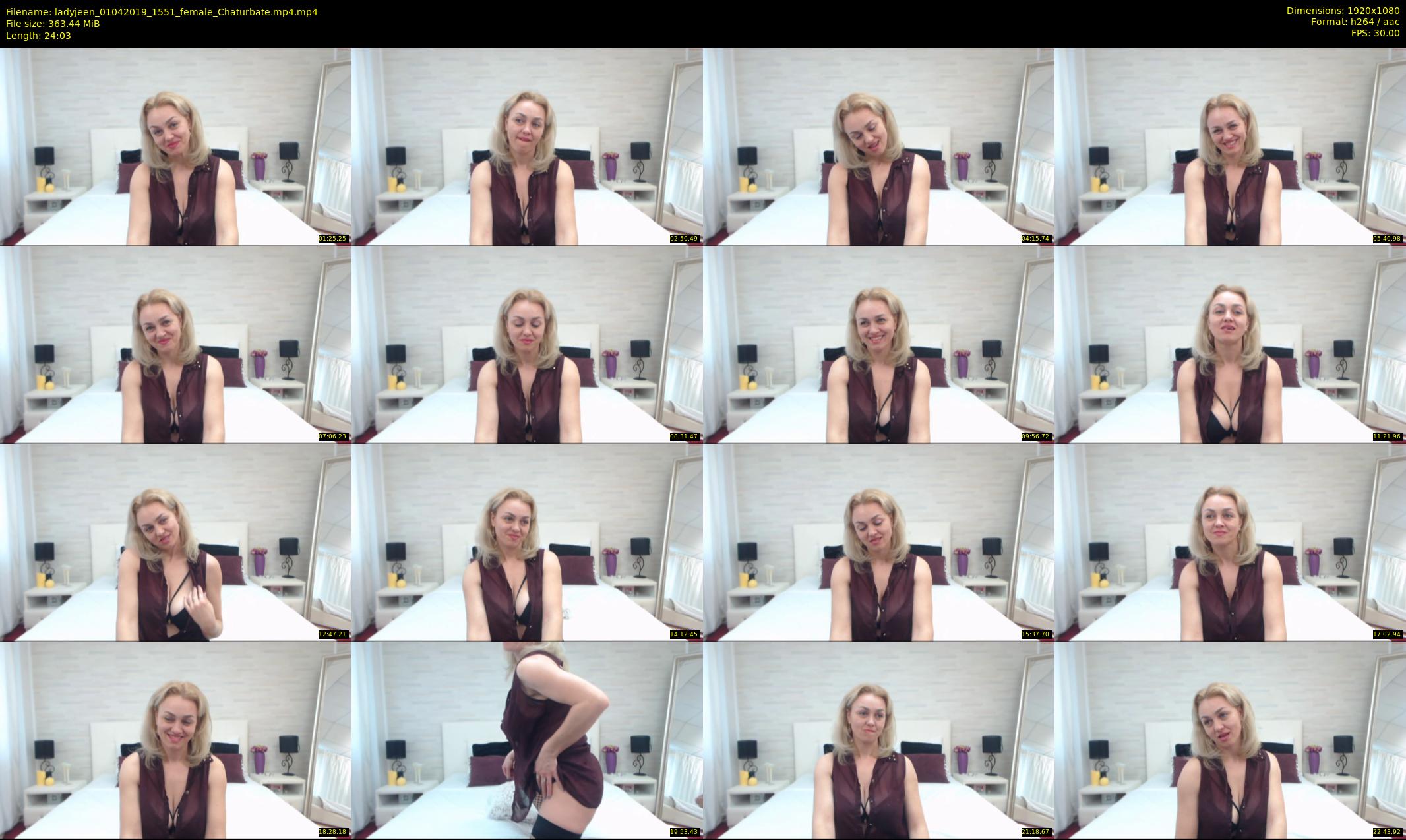 ladyjeen — 25 minute Chaturbate female cam show recording, 1080p, Apr 1, 2019