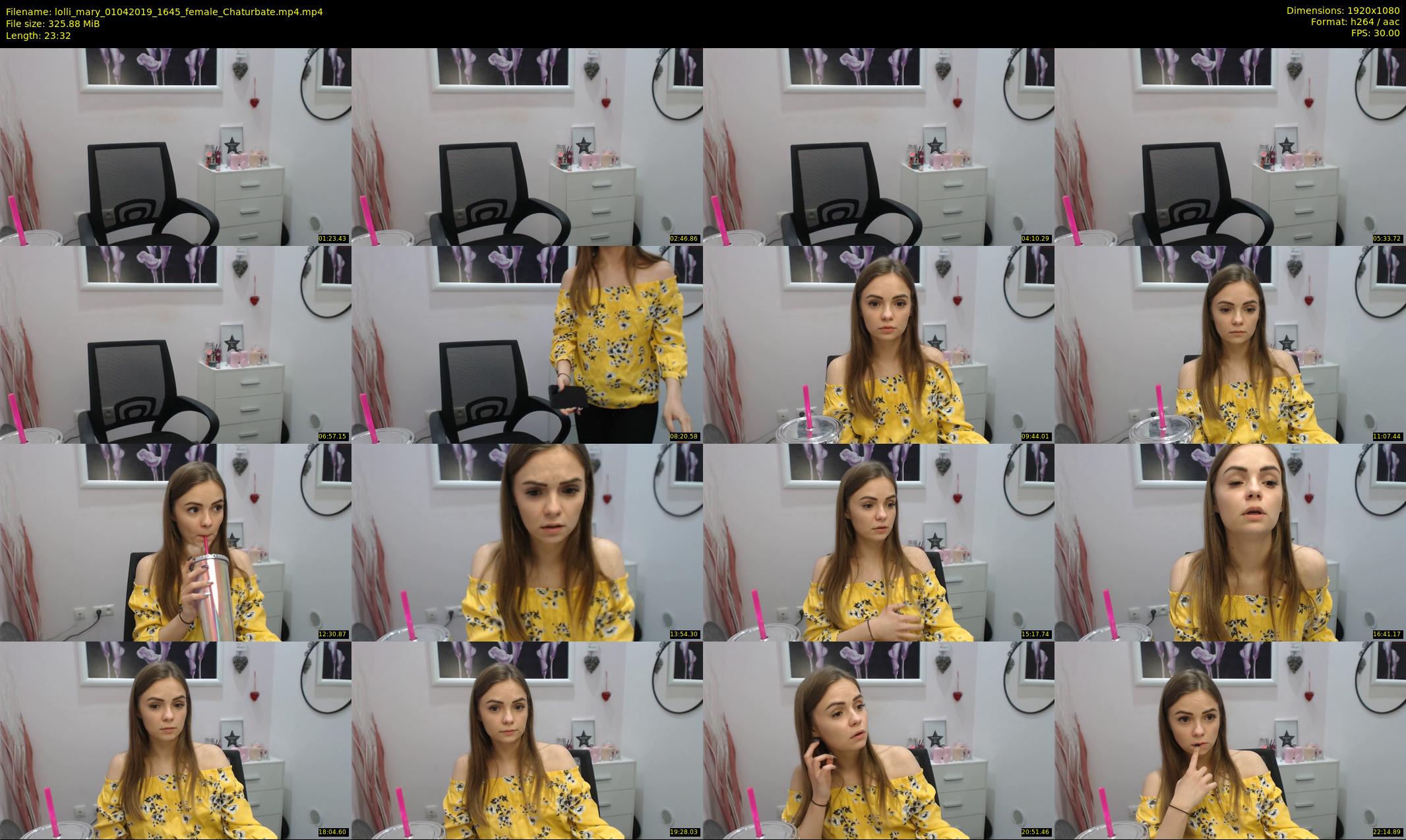 lolli_mary — 24 minute Chaturbate female cam show recording, 1080p, Apr 1, 2019