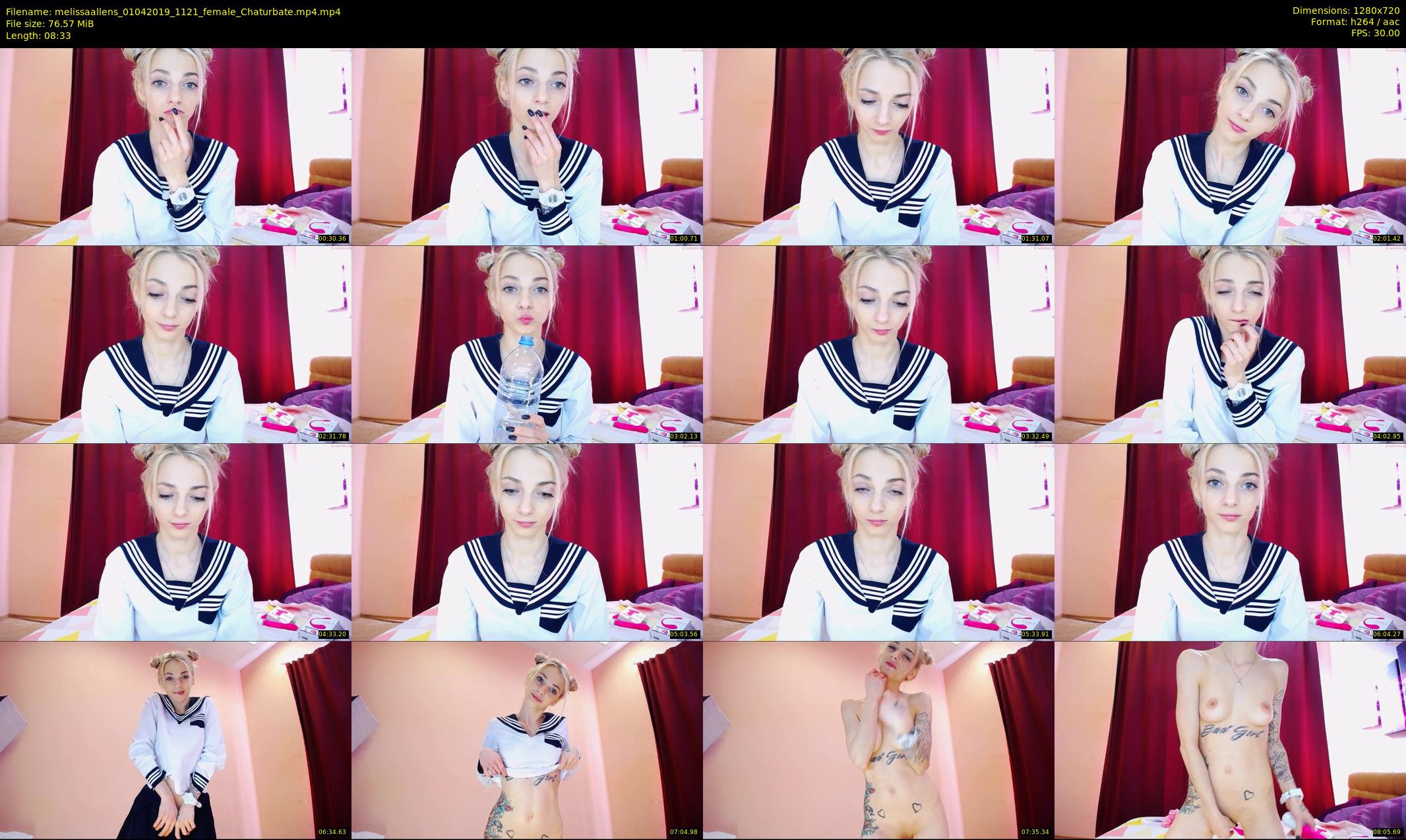 melissaallens — 9 minute Chaturbate female cam show recording, 720p, Apr 1, 2019