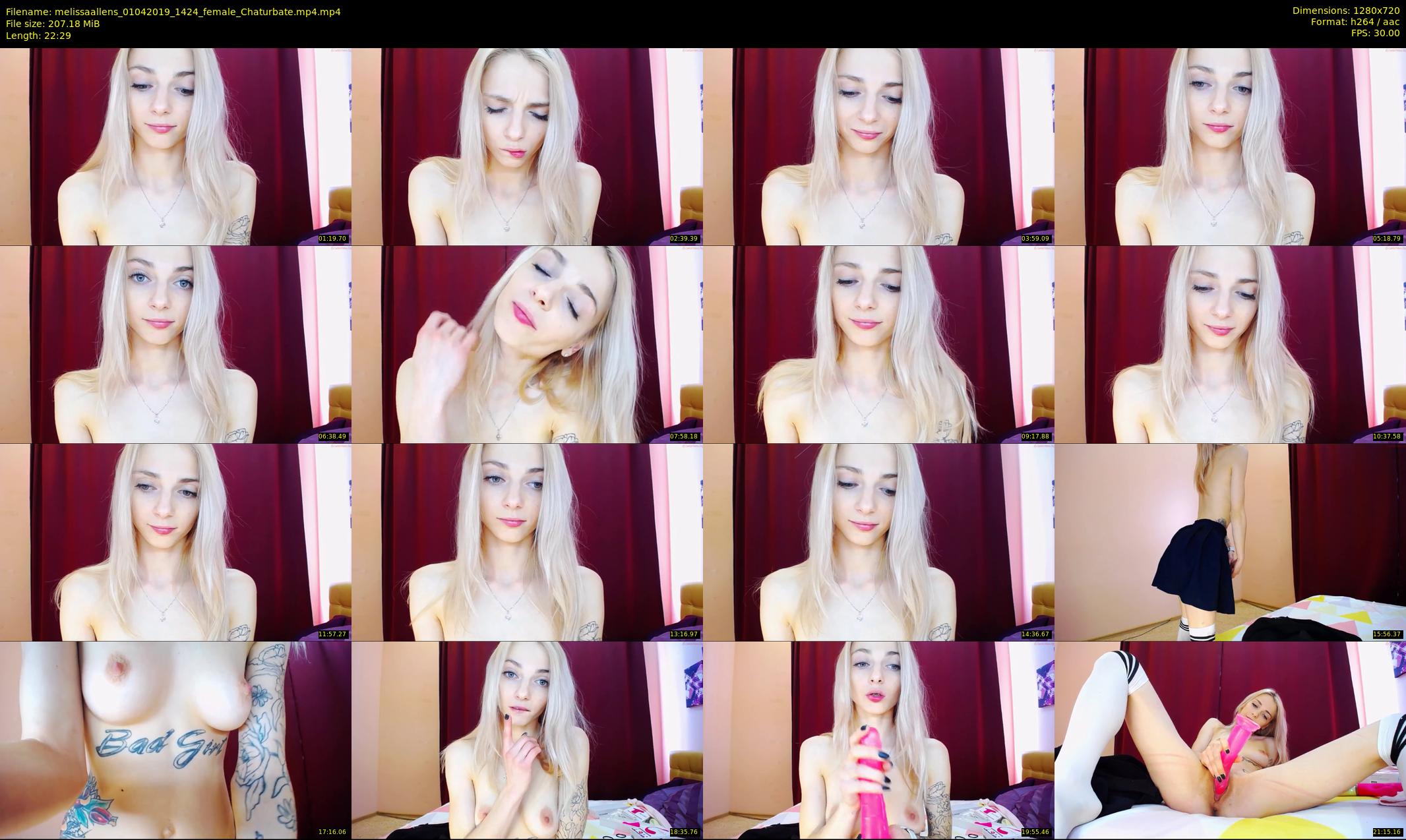 melissaallens — 23 minute Chaturbate female cam show recording, 720p, Apr 1, 2019