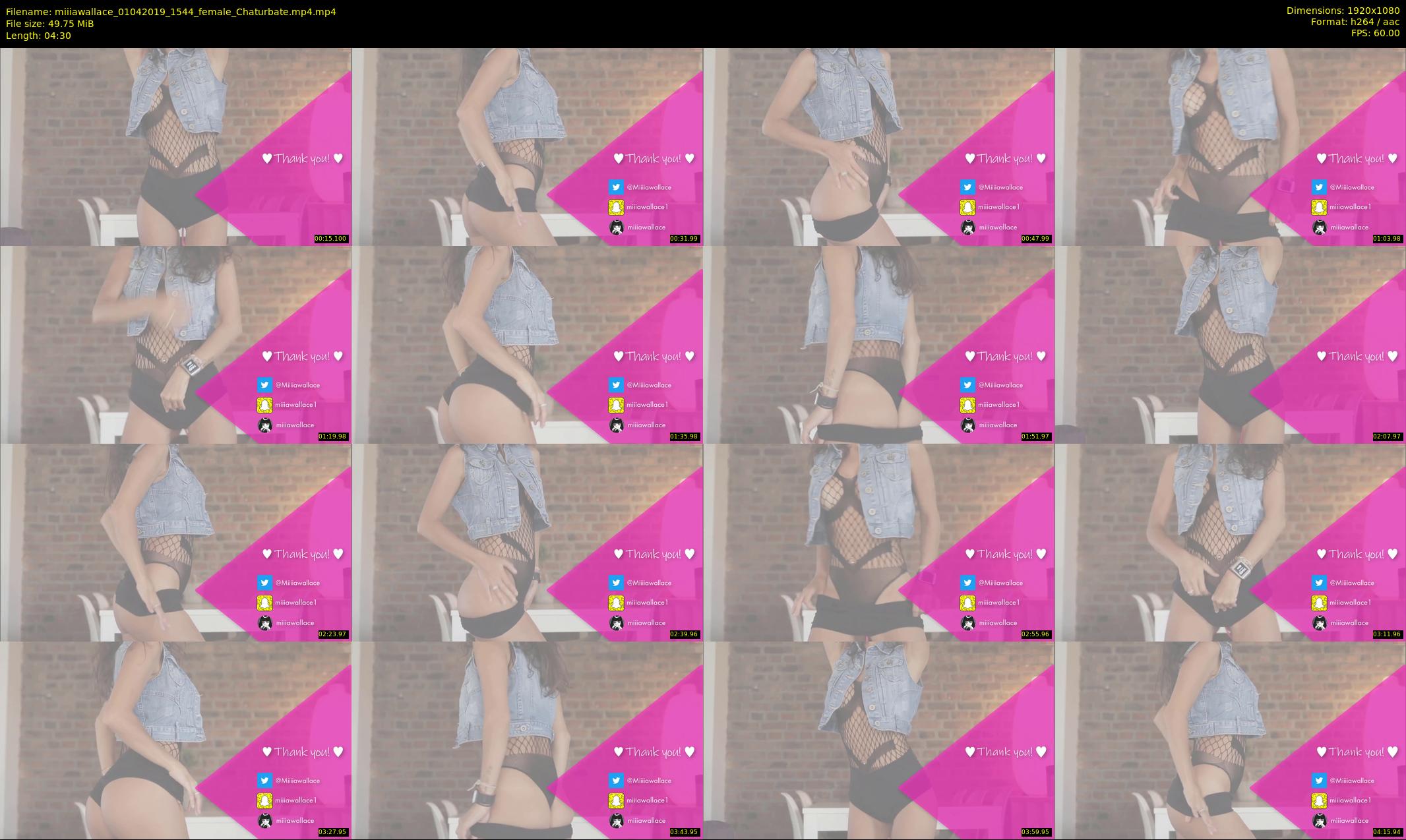 miiiawallace — 5 minute Chaturbate female cam show recording, 1080p, Apr 1, 2019
