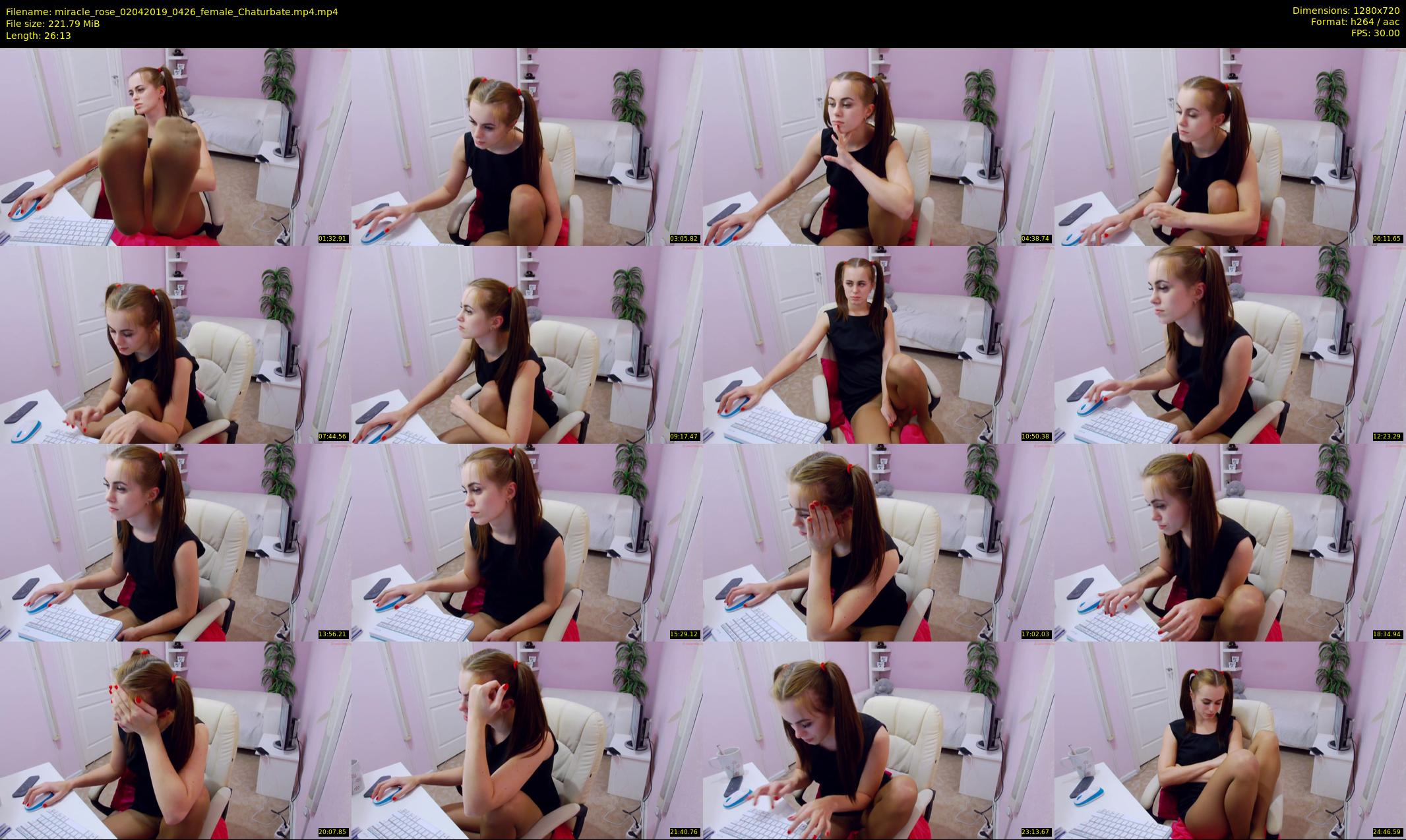 miracle_rose — 27 minute Chaturbate female cam show recording, 720p, Apr 2, 2019