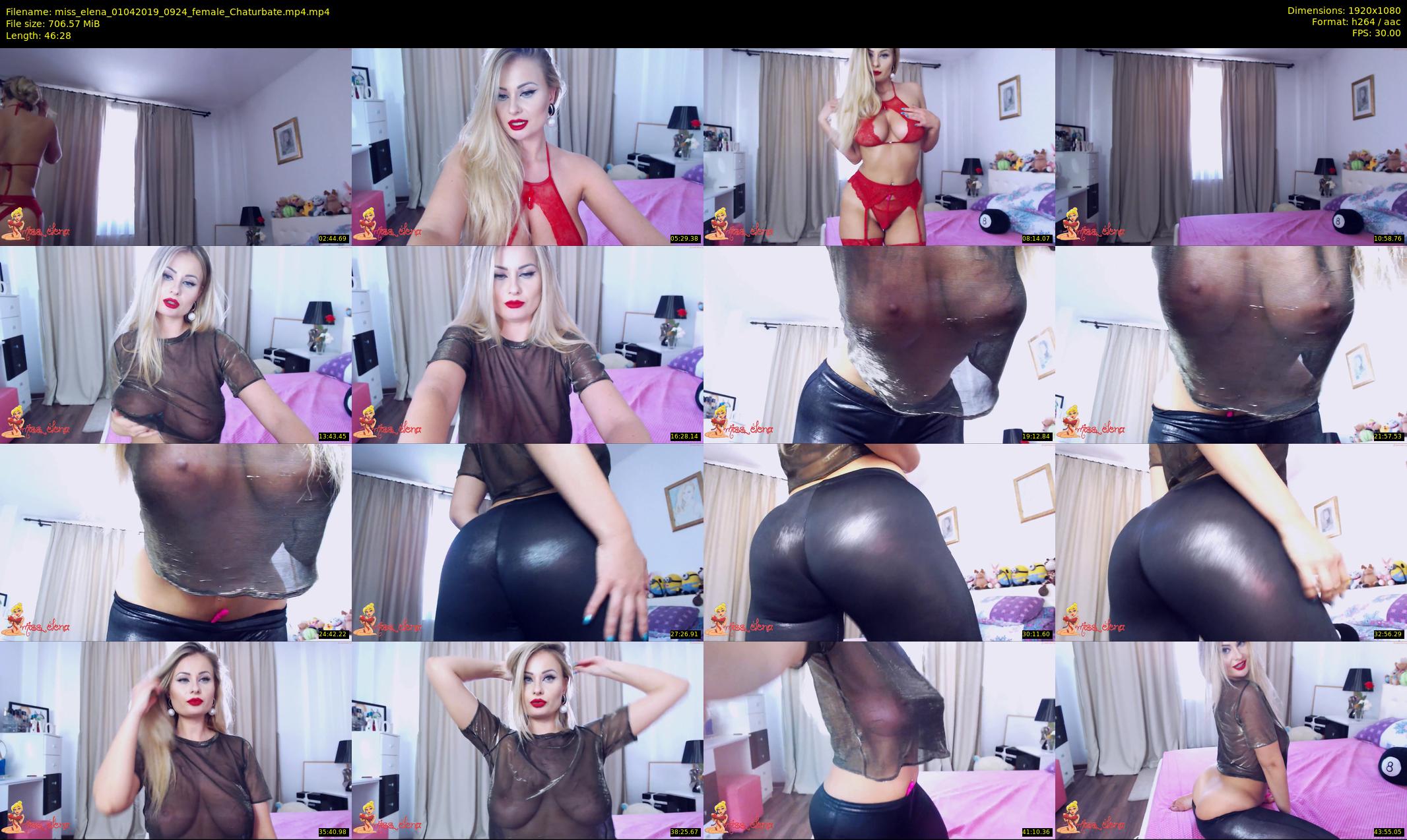miss_elena — 47 minute Chaturbate female cam show recording, 1080p, Apr 1, 2019