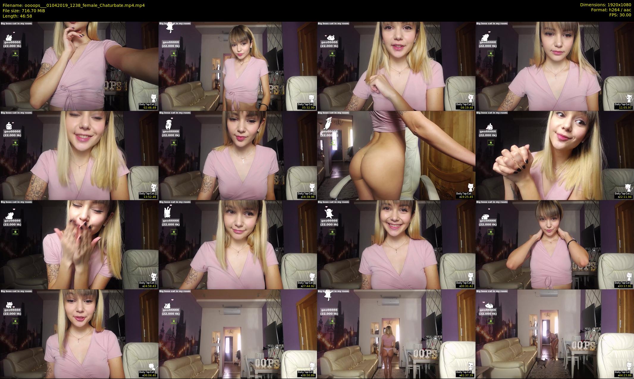 oooops__ — 47 minute Chaturbate female cam show recording, 1080p, Apr 1, 2019