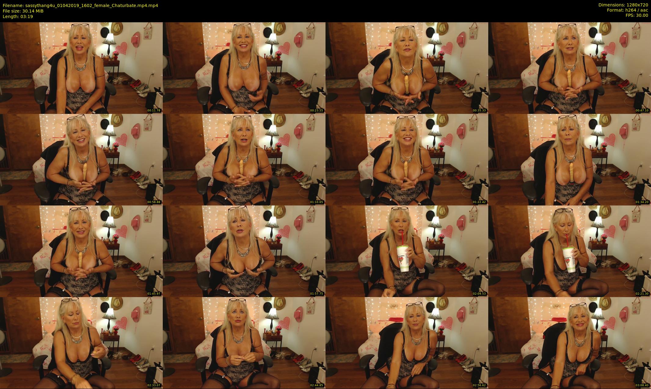 sassythang4u — 4 minute Chaturbate female cam show recording, 720p, Apr 1, 2019
