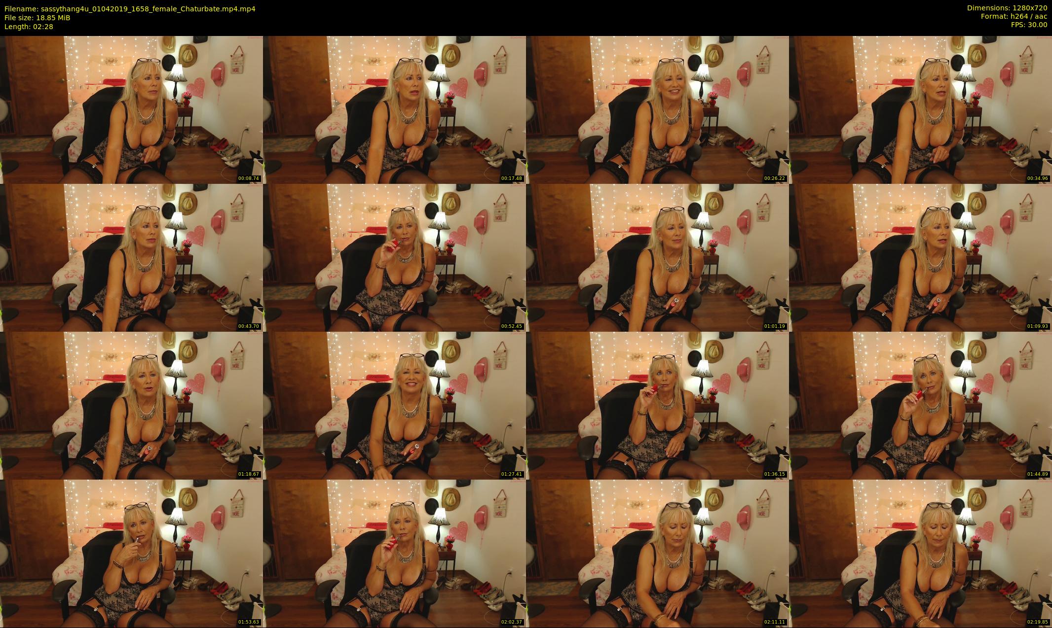 sassythang4u — 3 minute Chaturbate female cam show recording, 720p, Apr 1, 2019