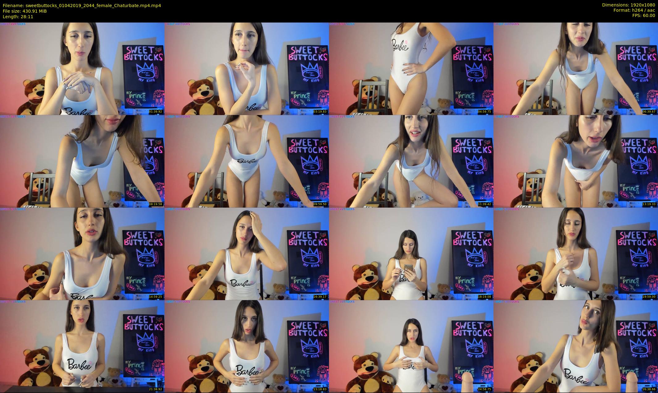sweetbuttocks — 29 minute Chaturbate female cam show recording, 1080p, Apr 1, 2019