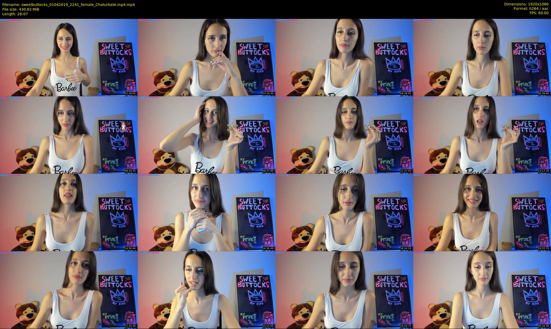 sweetbuttocks — 29 minute Chaturbate female cam show recording, 1080p, Apr 1, 2019