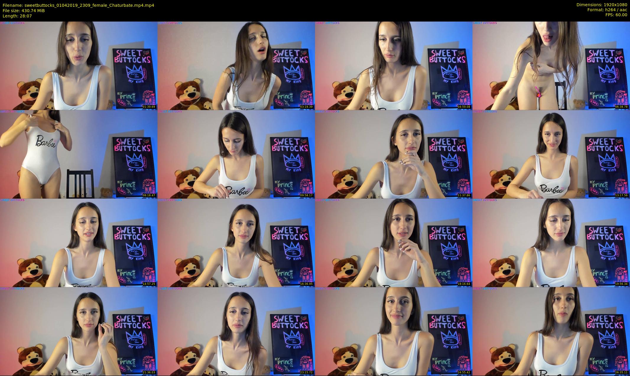sweetbuttocks — 29 minute Chaturbate female cam show recording, 1080p, Apr 1, 2019
