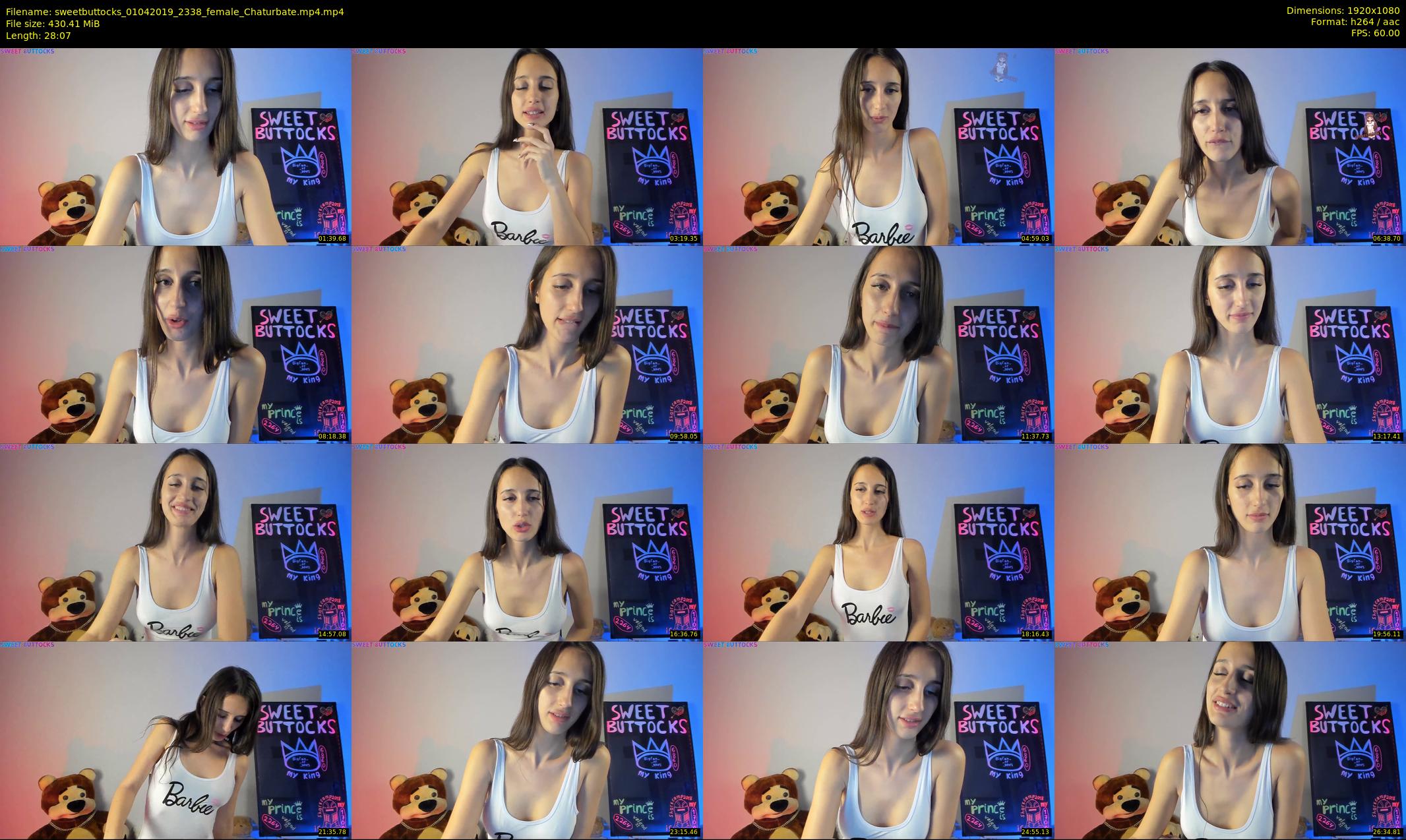 sweetbuttocks — 29 minute Chaturbate female cam show recording, 1080p, Apr 1, 2019