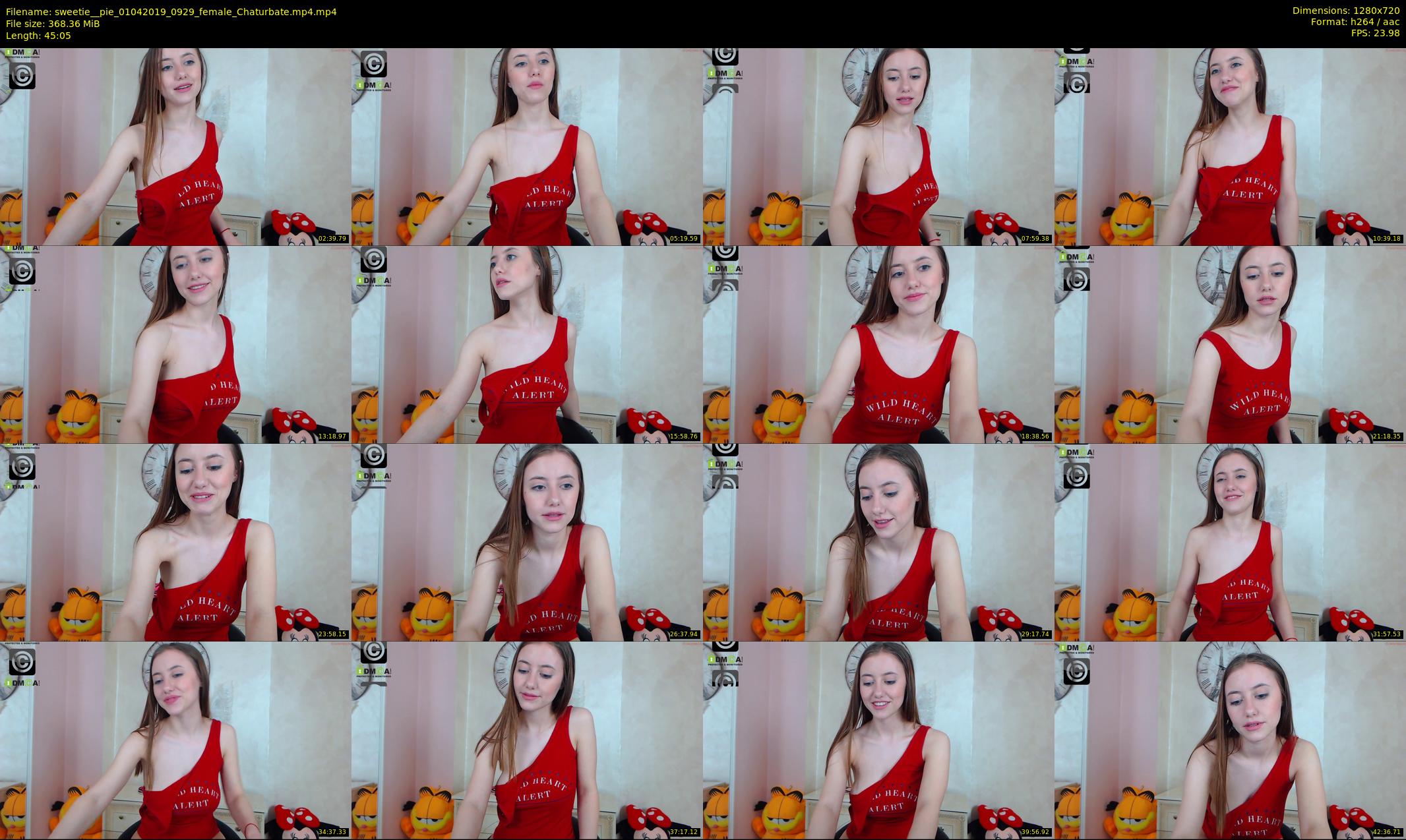 sweetie__pie — 46 minute Chaturbate female cam show recording, 720p, Apr 1, 2019