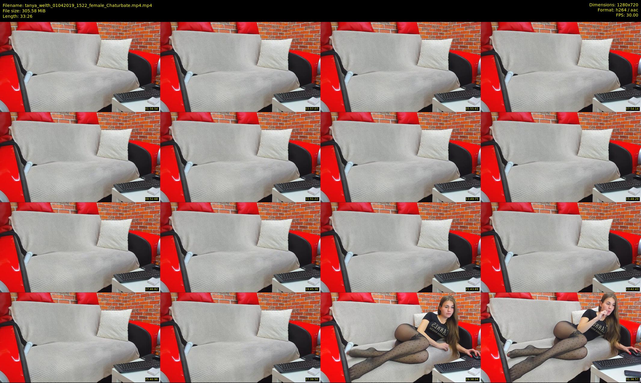 tanya_welth — 34 minute Chaturbate female cam show recording, 720p, Apr 1, 2019