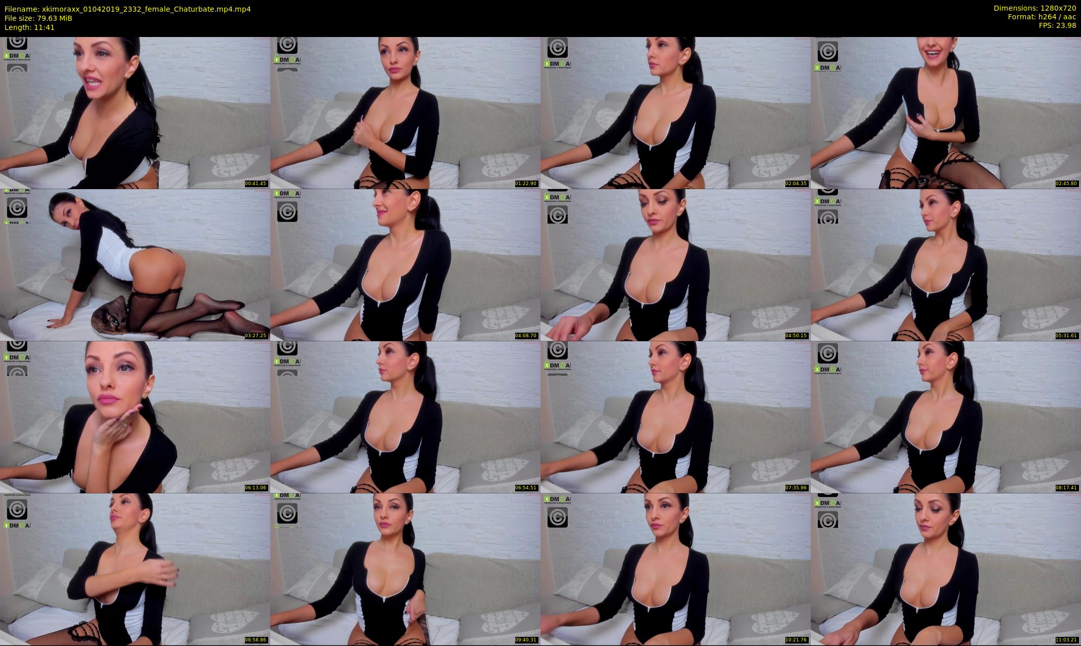 xkimoraxx — 12 minute Chaturbate female cam show recording, 720p, Apr 1, 2019