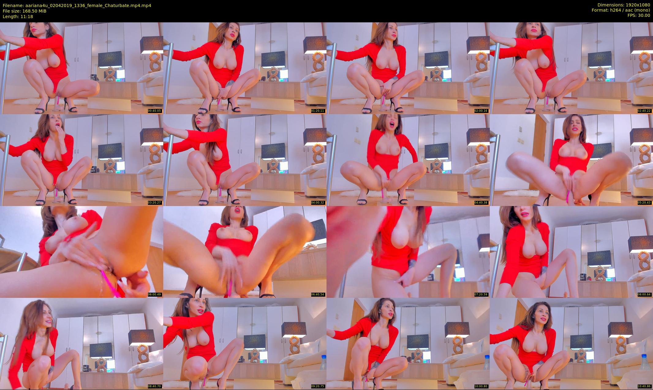 aariana4u — 12 minute Chaturbate female cam show recording, 1080p, Apr 2, 2019