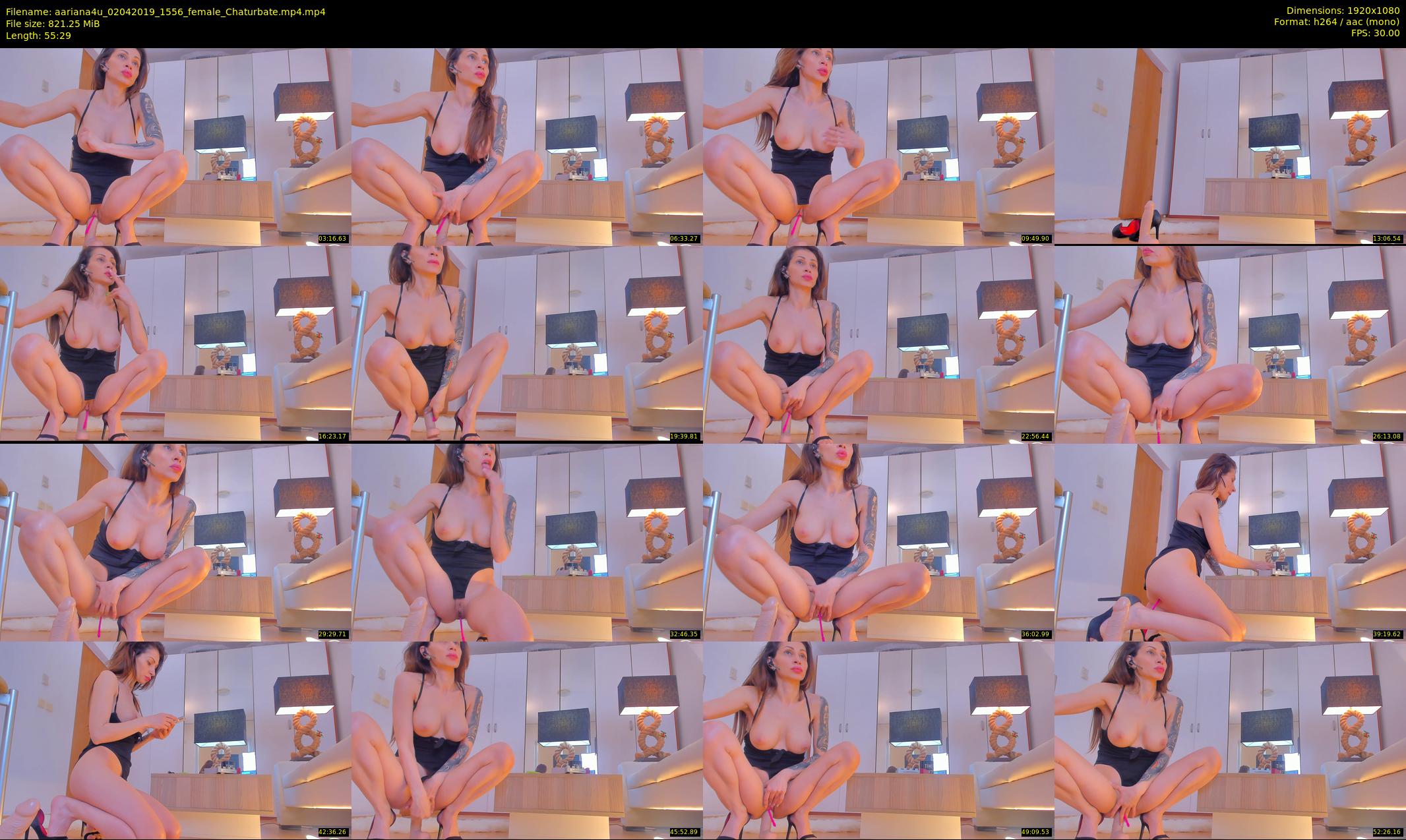 aariana4u — 56 minute Chaturbate female cam show recording, 1080p, Apr 2, 2019