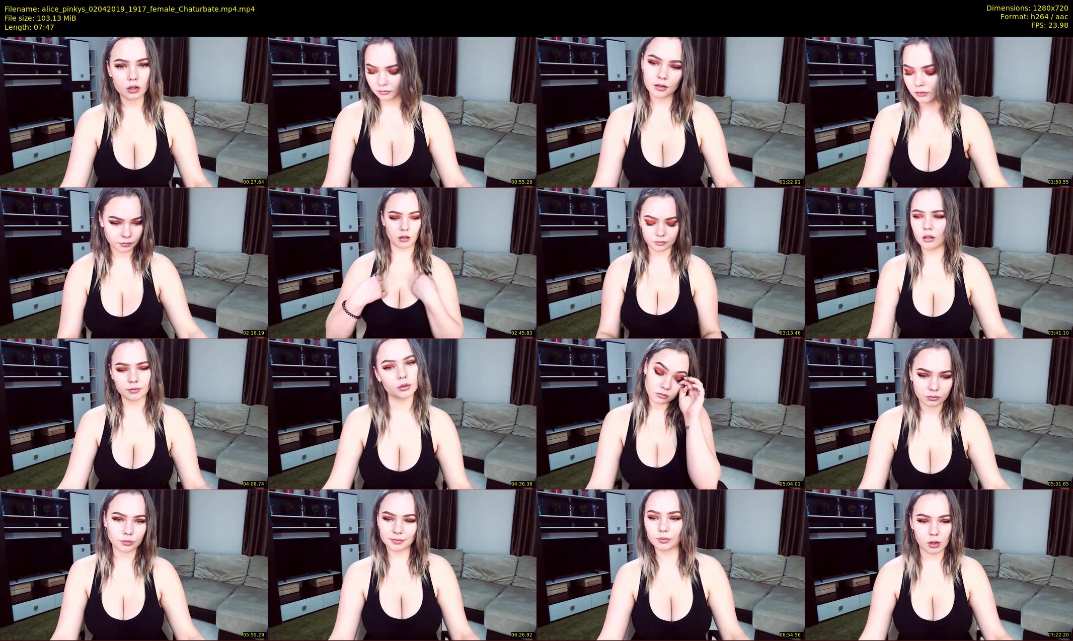 alice_pinkys — 8 minute Chaturbate female cam show recording, 720p, Apr 2, 2019