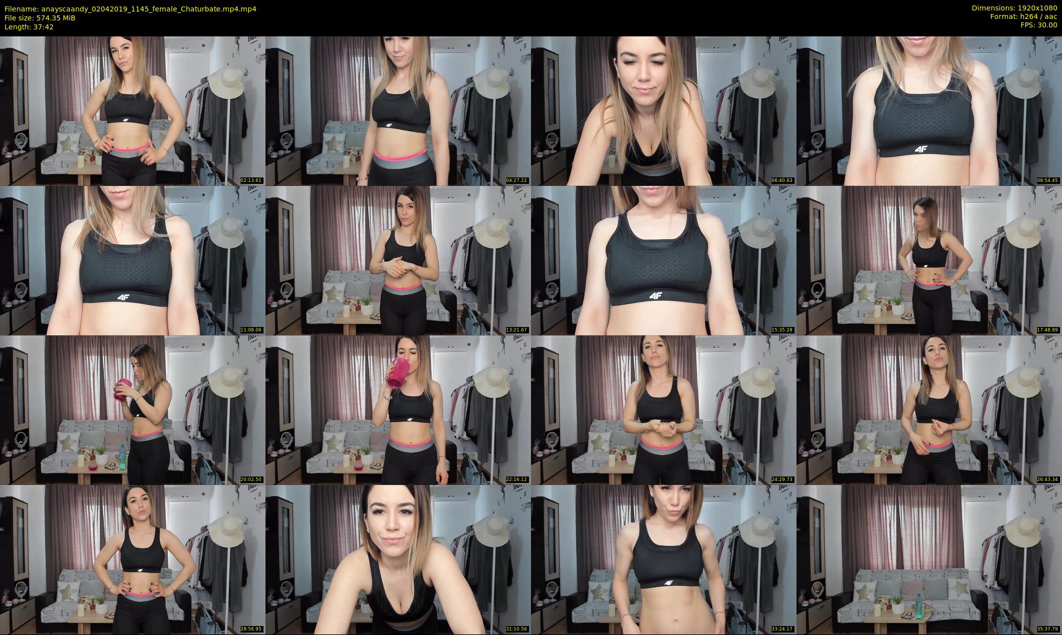 anayscaandy — 38 minute Chaturbate female cam show recording, 1080p, Apr 2, 2019
