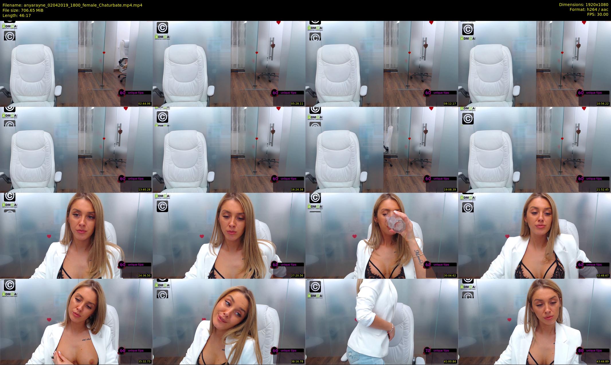anyarayne — 47 minute Chaturbate female cam show recording, 1080p, Apr 2, 2019