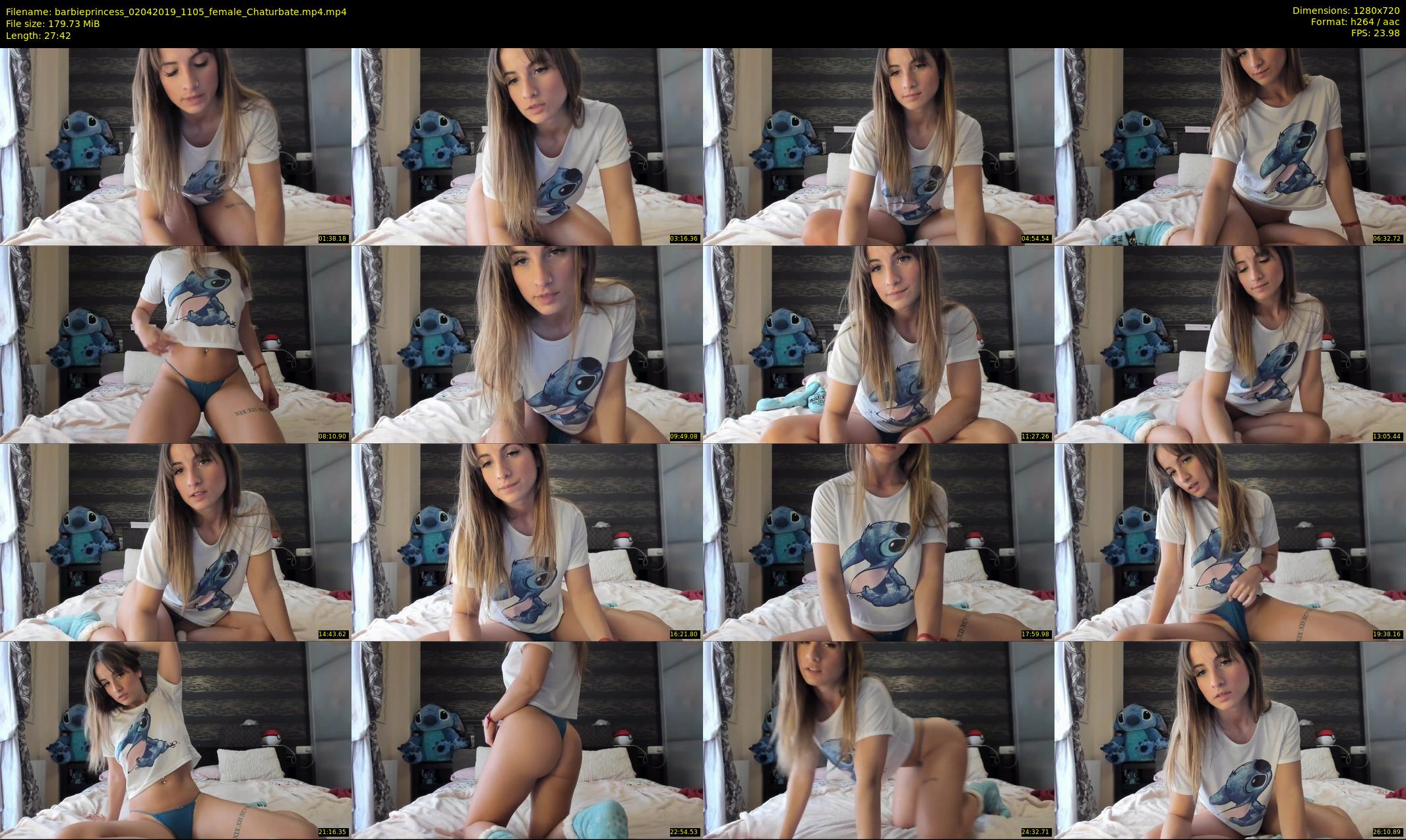barbieprincess — 28 minute Chaturbate female cam show recording, 720p, Apr 2, 2019