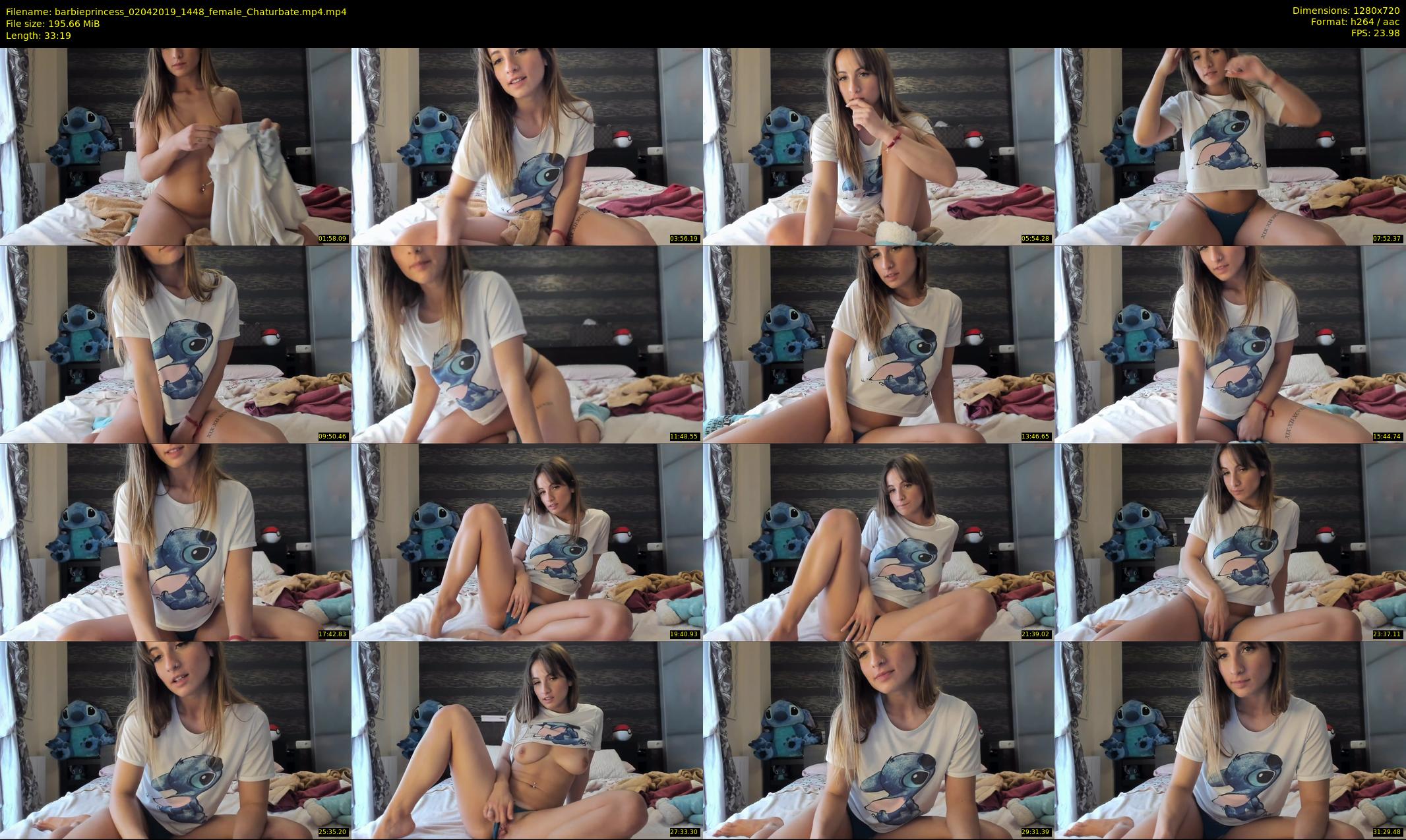 barbieprincess — 34 minute Chaturbate female cam show recording, 720p, Apr 2, 2019