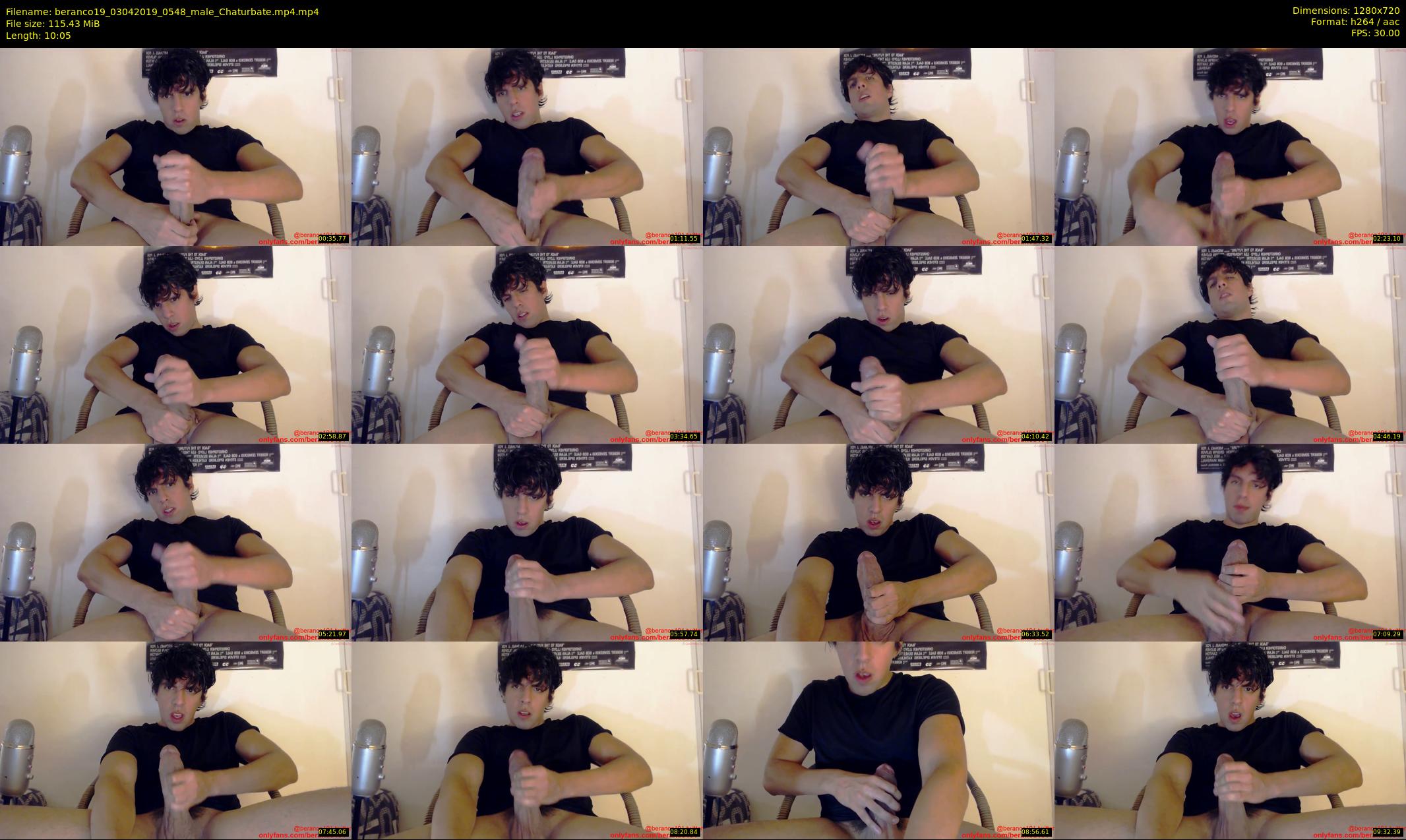 beranco19 — 11 minute Chaturbate male cam show recording, 720p, Apr 3, 2019