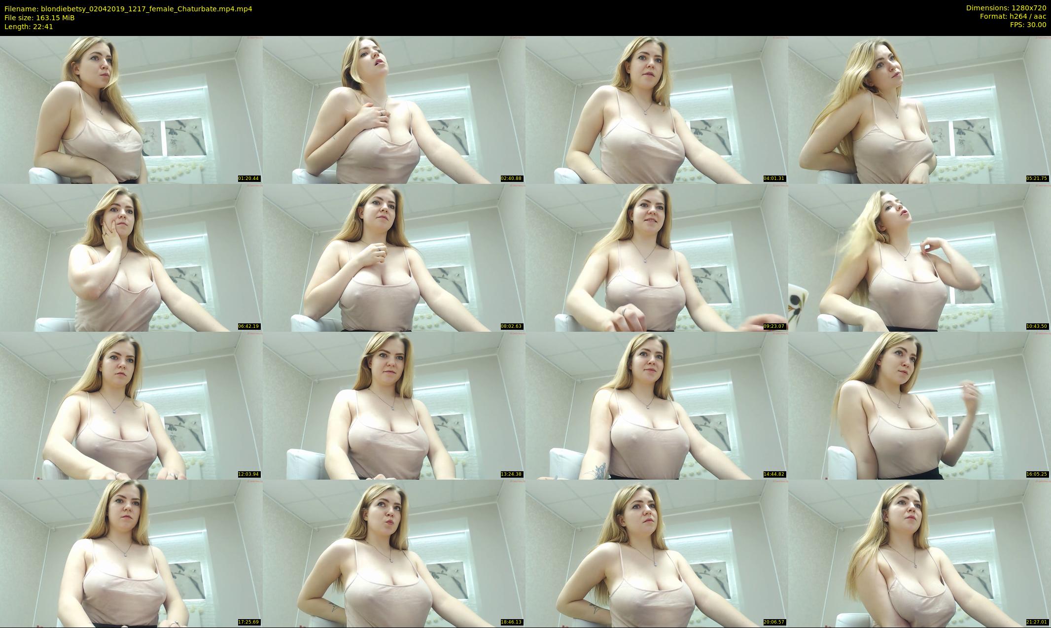 blondiebetsy — 23 minute Chaturbate female cam show recording, 720p, Apr 2, 2019