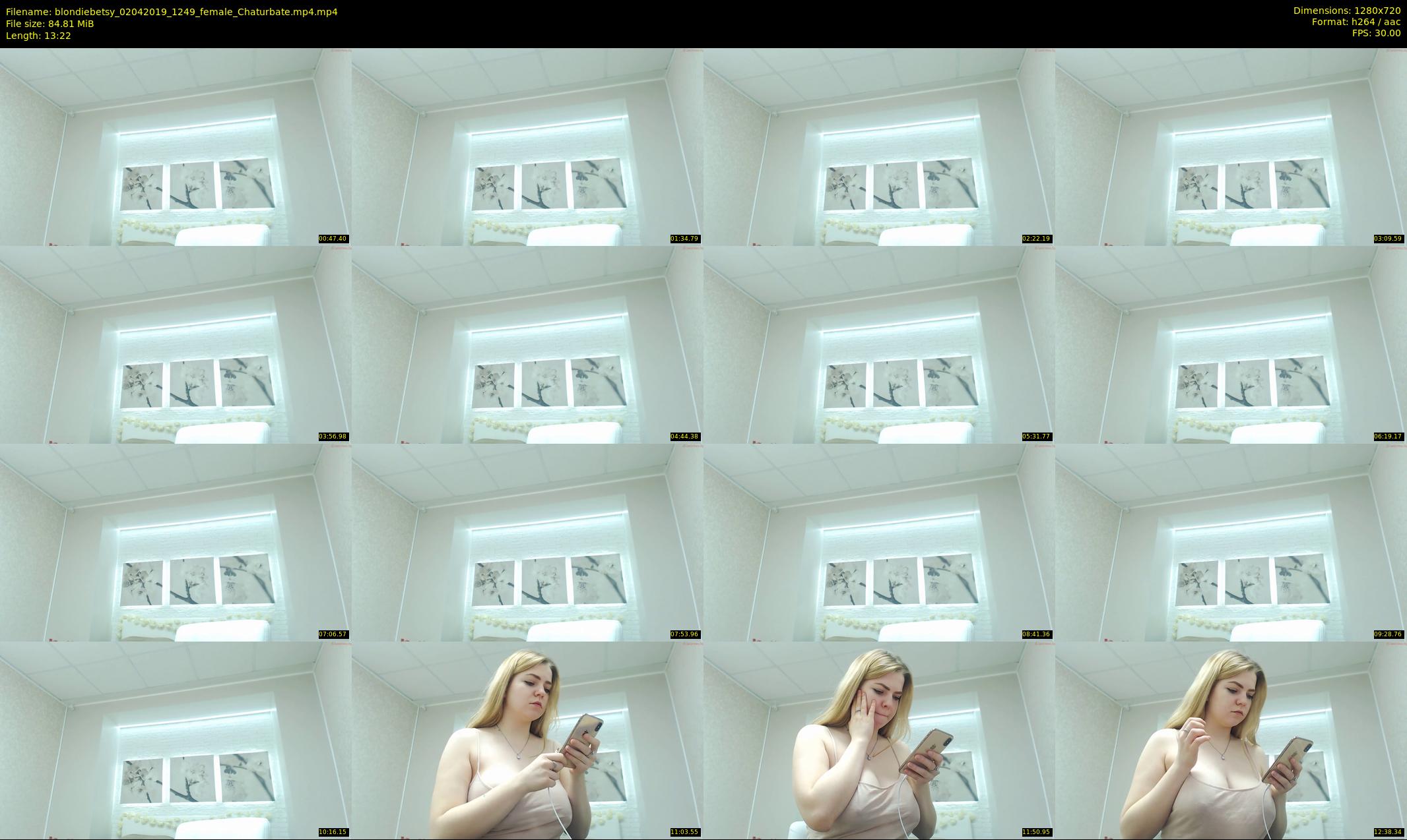 blondiebetsy — 14 minute Chaturbate female cam show recording, 720p, Apr 2, 2019