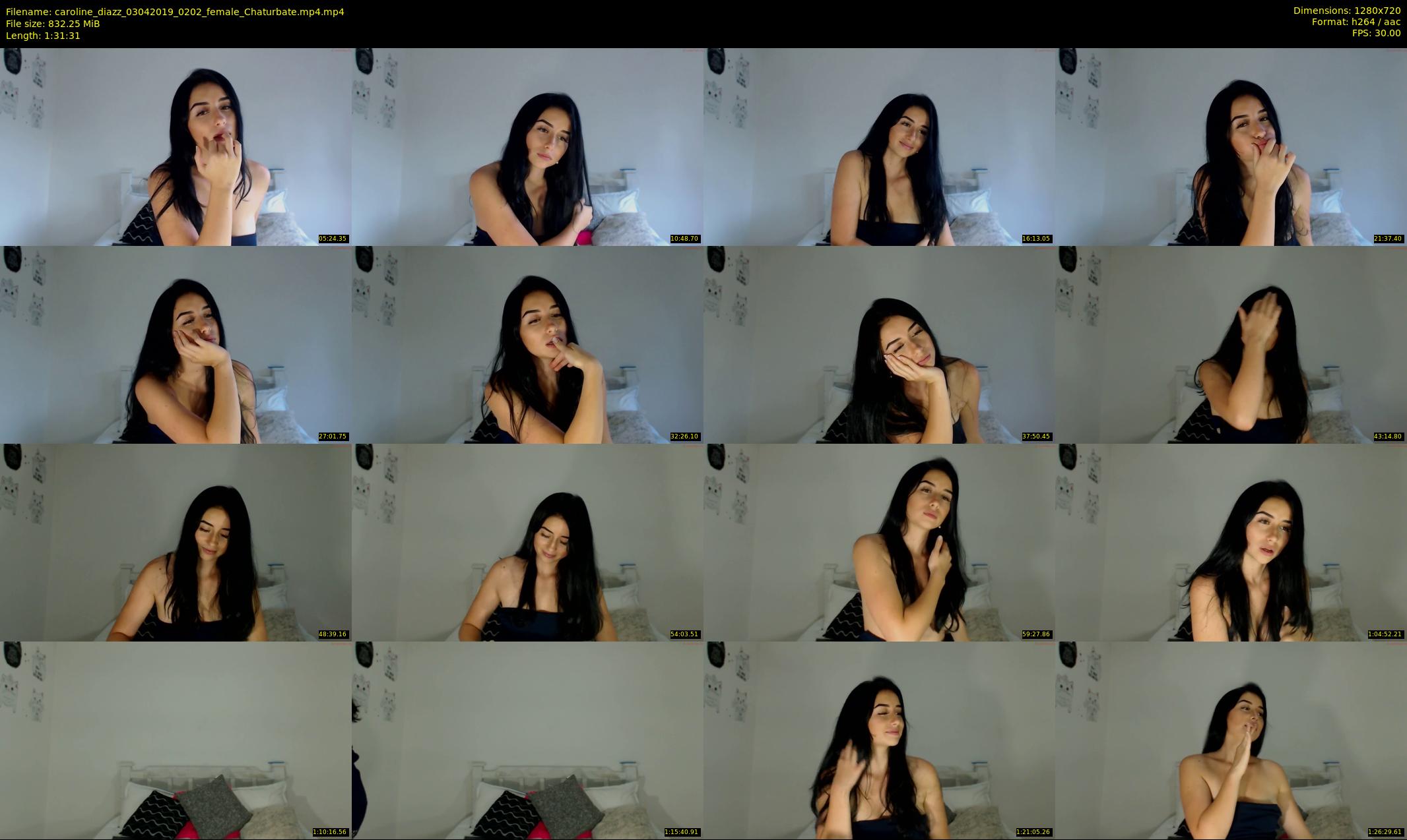 caroline_diazz — 92 minute Chaturbate female cam show recording, 720p, Apr 3, 2019