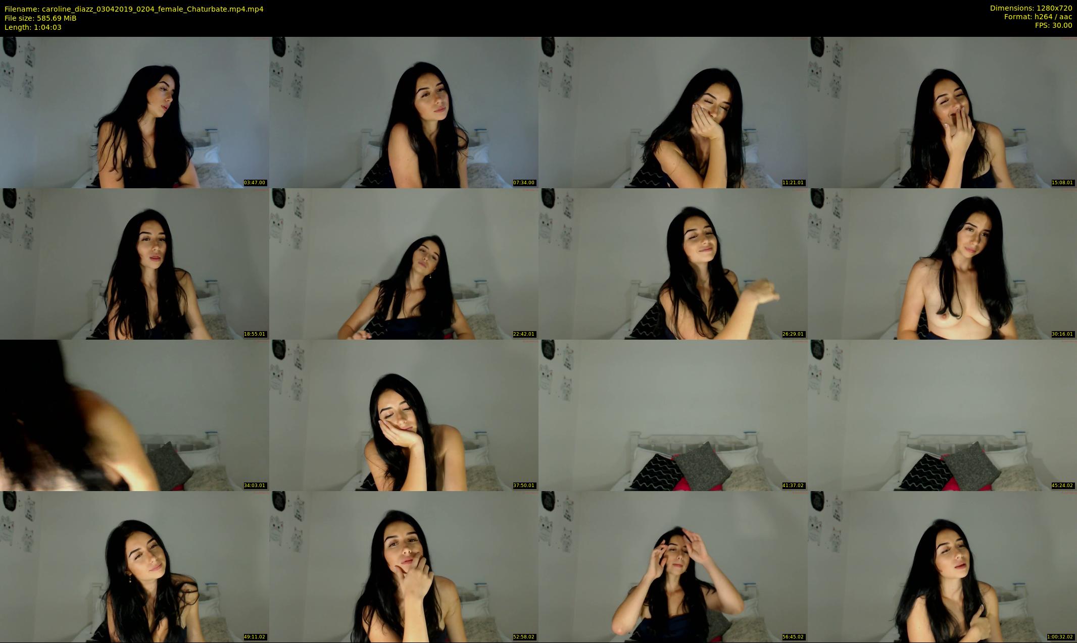 caroline_diazz — 65 minute Chaturbate female cam show recording, 720p, Apr 3, 2019