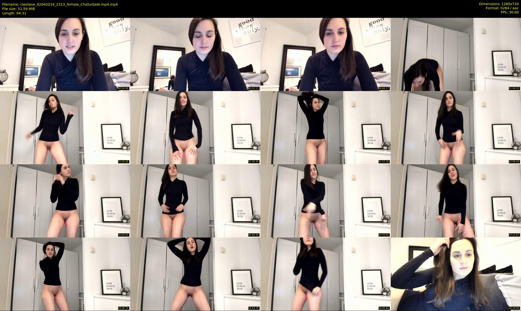 cleolane — 5 minute Chaturbate female cam show recording, 720p, Apr 2, 2019