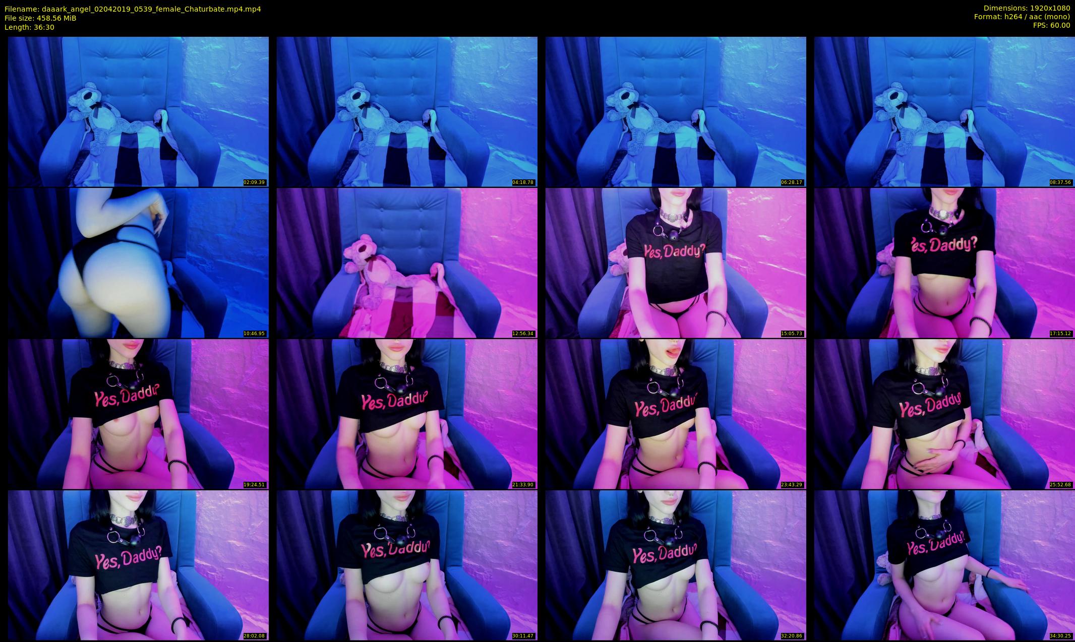 daaark_angel — 37 minute Chaturbate female cam show recording, 1080p, Apr 2, 2019