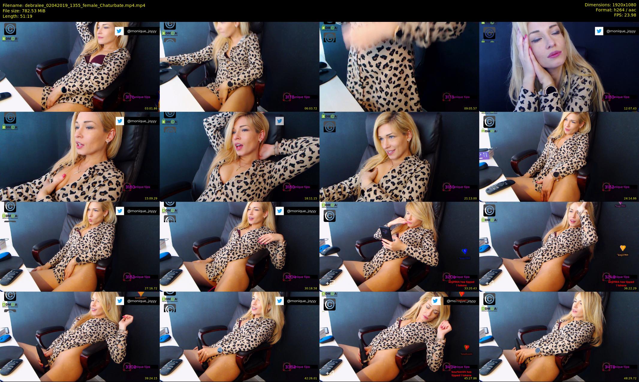 debralee — 52 minute Chaturbate female cam show recording, 1080p, Apr 2, 2019