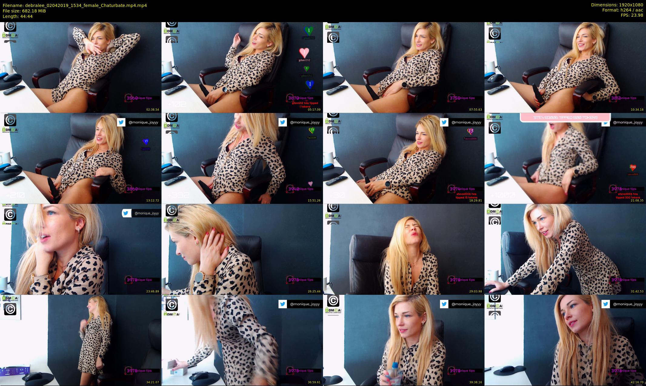 debralee — 45 minute Chaturbate female cam show recording, 1080p, Apr 2, 2019