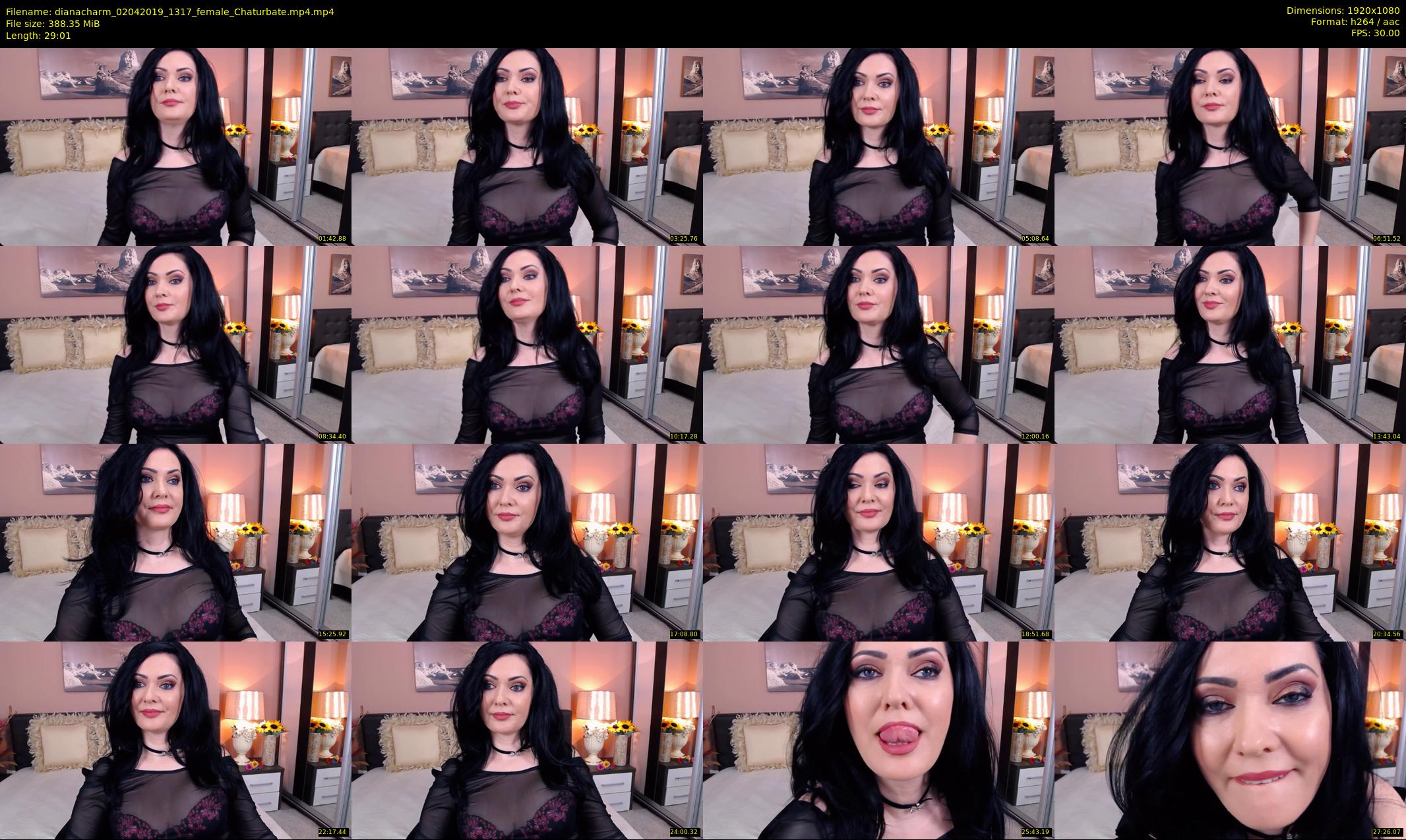 dianacharm — 30 minute Chaturbate female cam show recording, 1080p, Apr 2, 2019