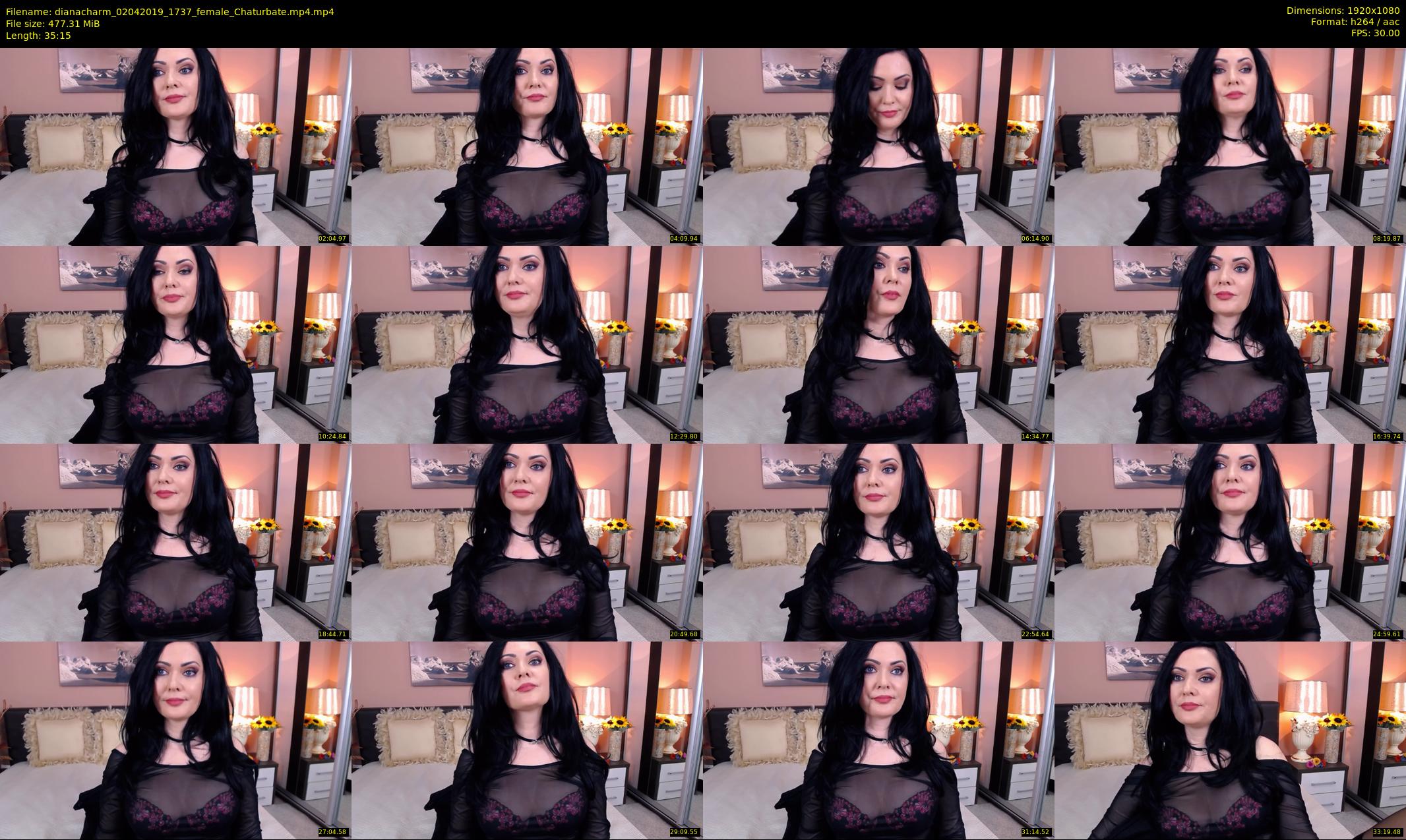 dianacharm — 36 minute Chaturbate female cam show recording, 1080p, Apr 2, 2019