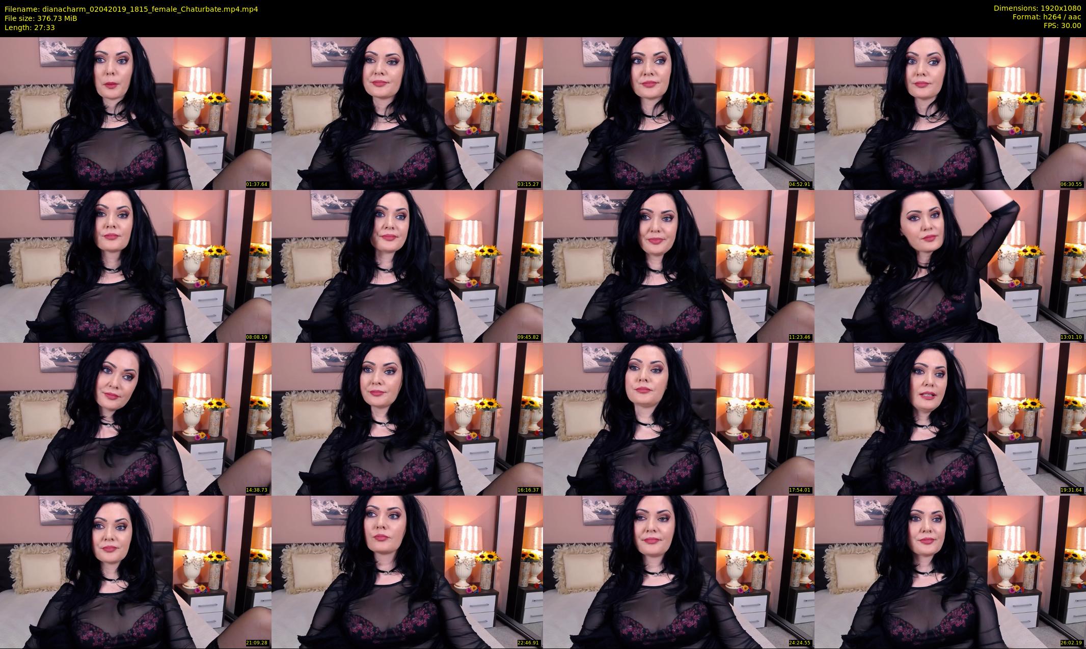 dianacharm — 28 minute Chaturbate female cam show recording, 1080p, Apr 2, 2019