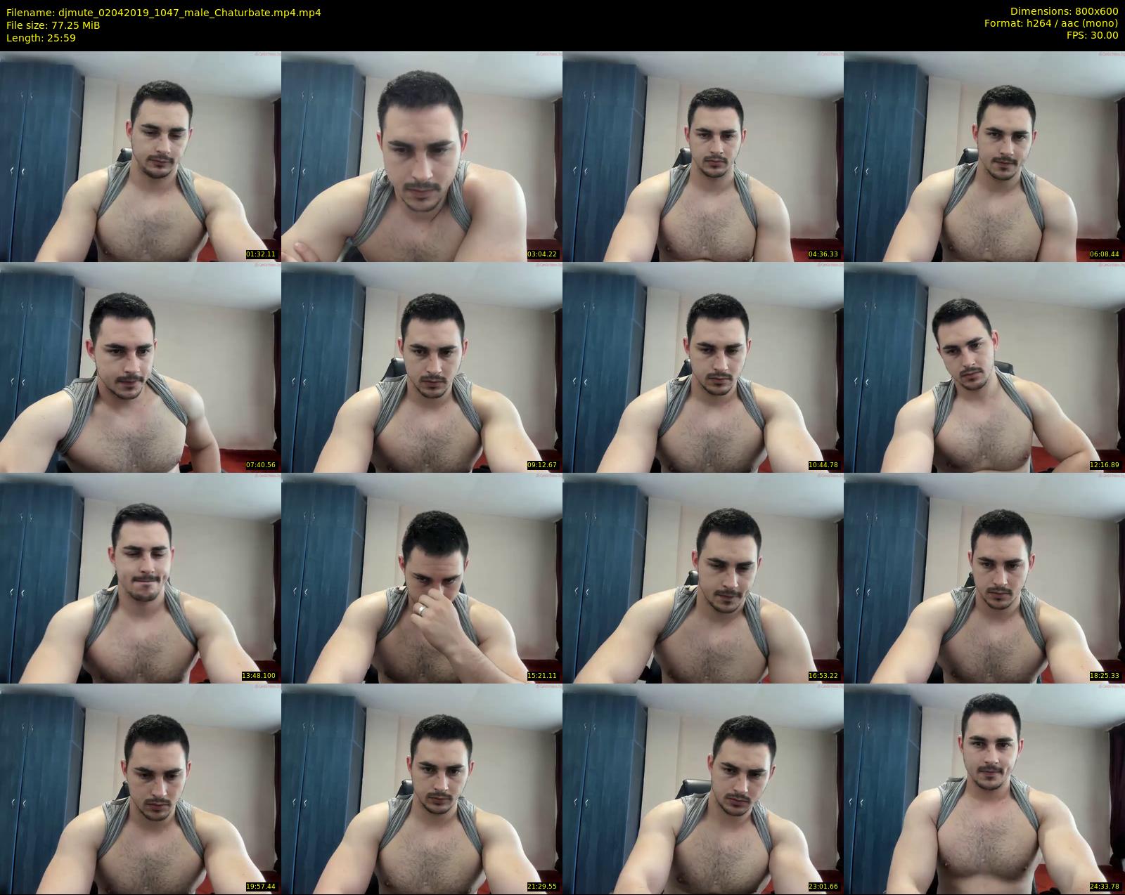 djmute — 26 minute Chaturbate male cam show recording, 480p, Apr 2, 2019