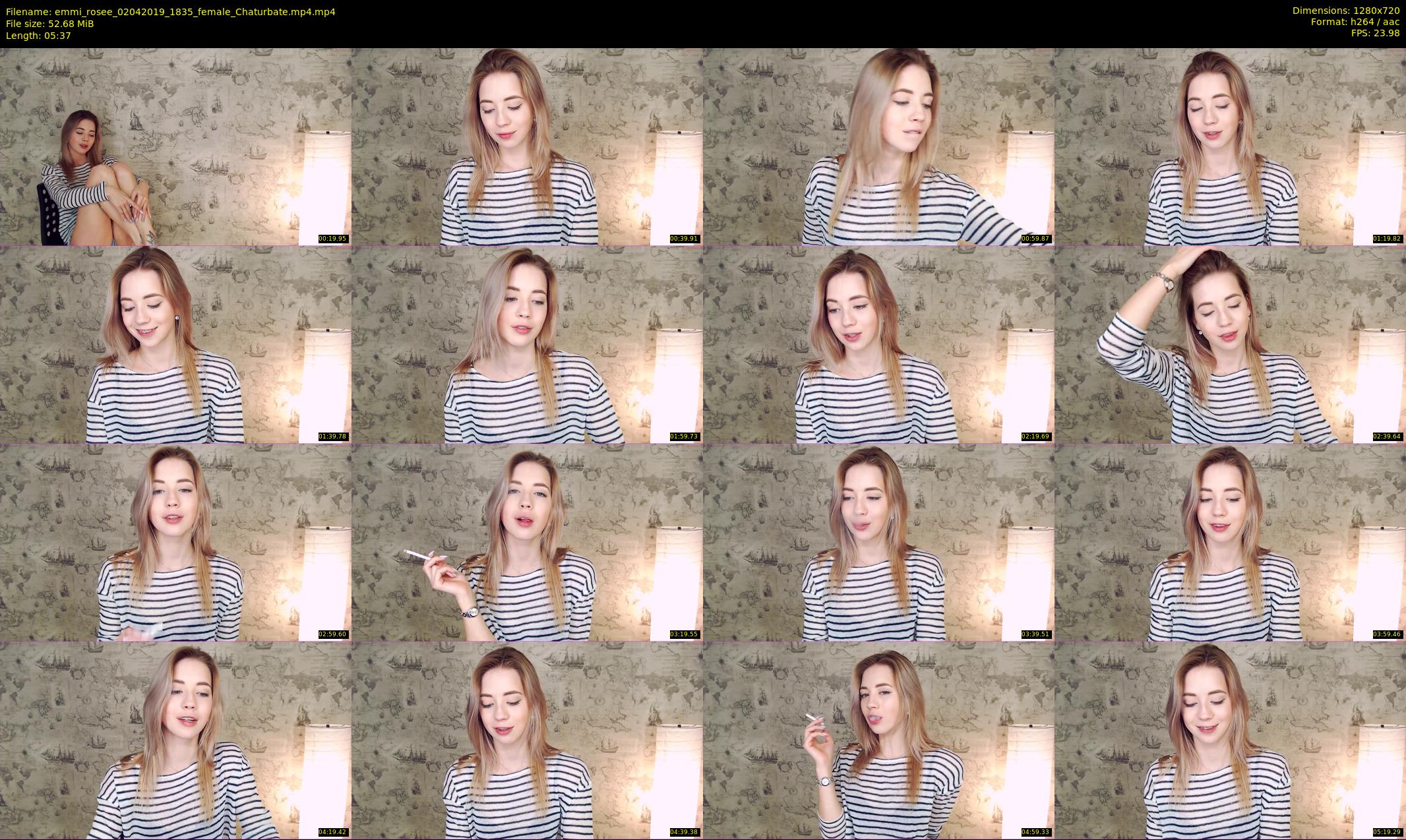 emmi_rosee — 6 minute Chaturbate female cam show recording, 720p, Apr 2, 2019