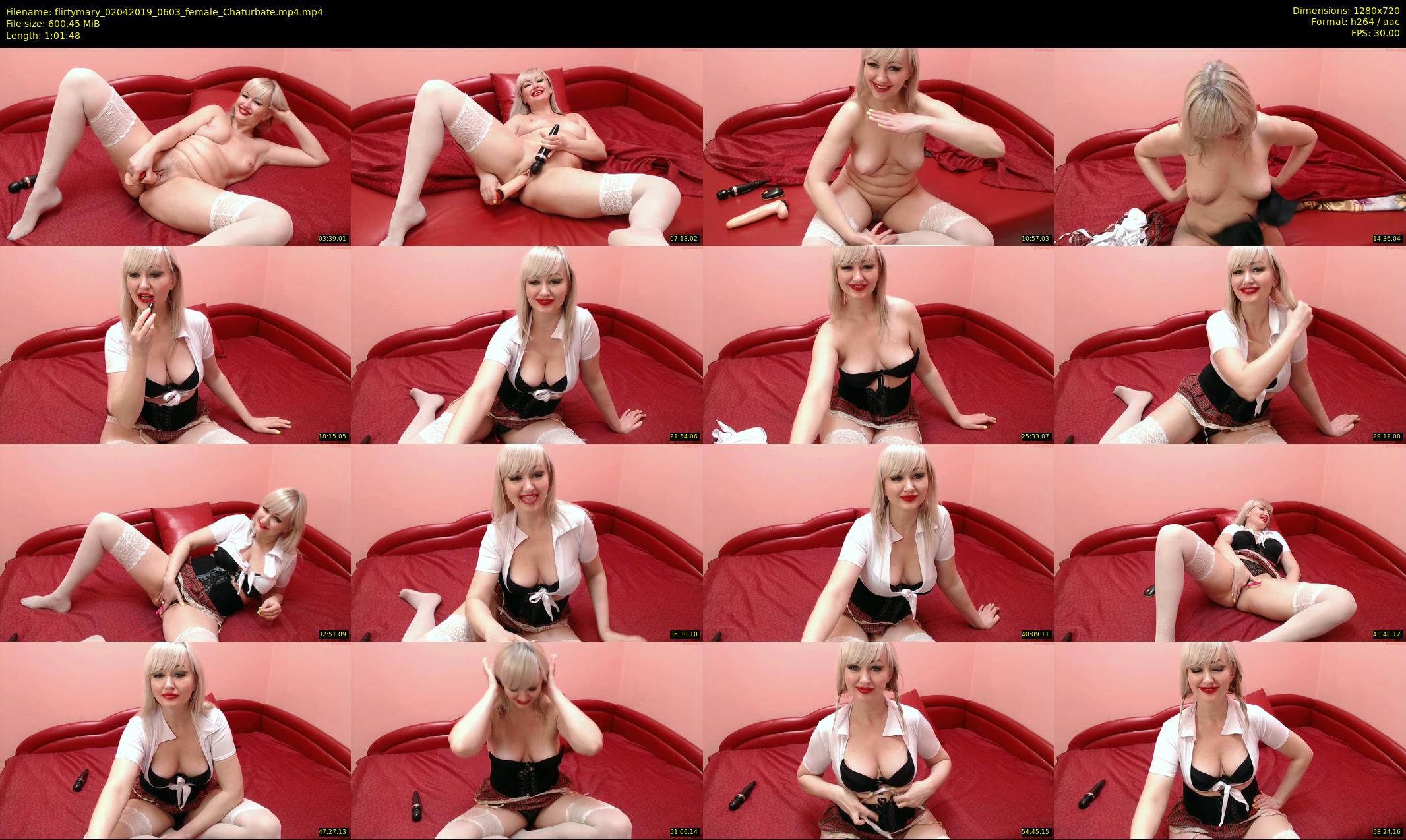 flirtymary — 62 minute Chaturbate female cam show recording, 720p, Apr 2, 2019
