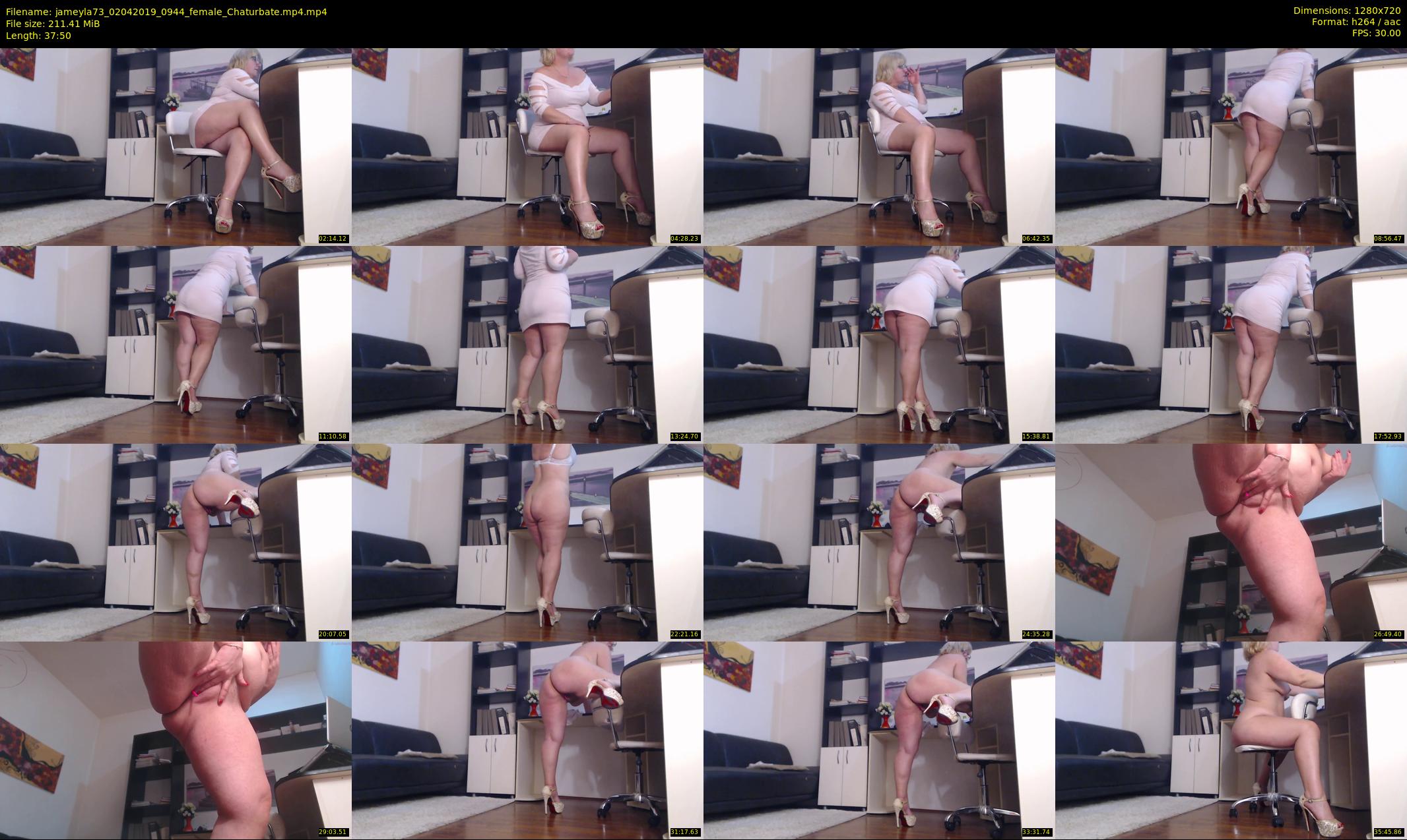 jameyla73 — 38 minute Chaturbate female cam show recording, 720p, Apr 2, 2019