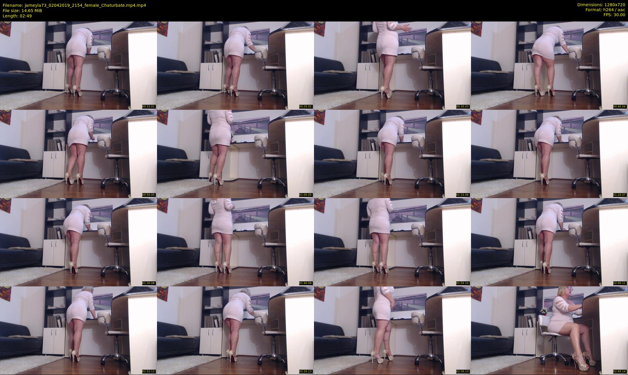 jameyla73 — 3 minute Chaturbate female cam show recording, 720p, Apr 2, 2019