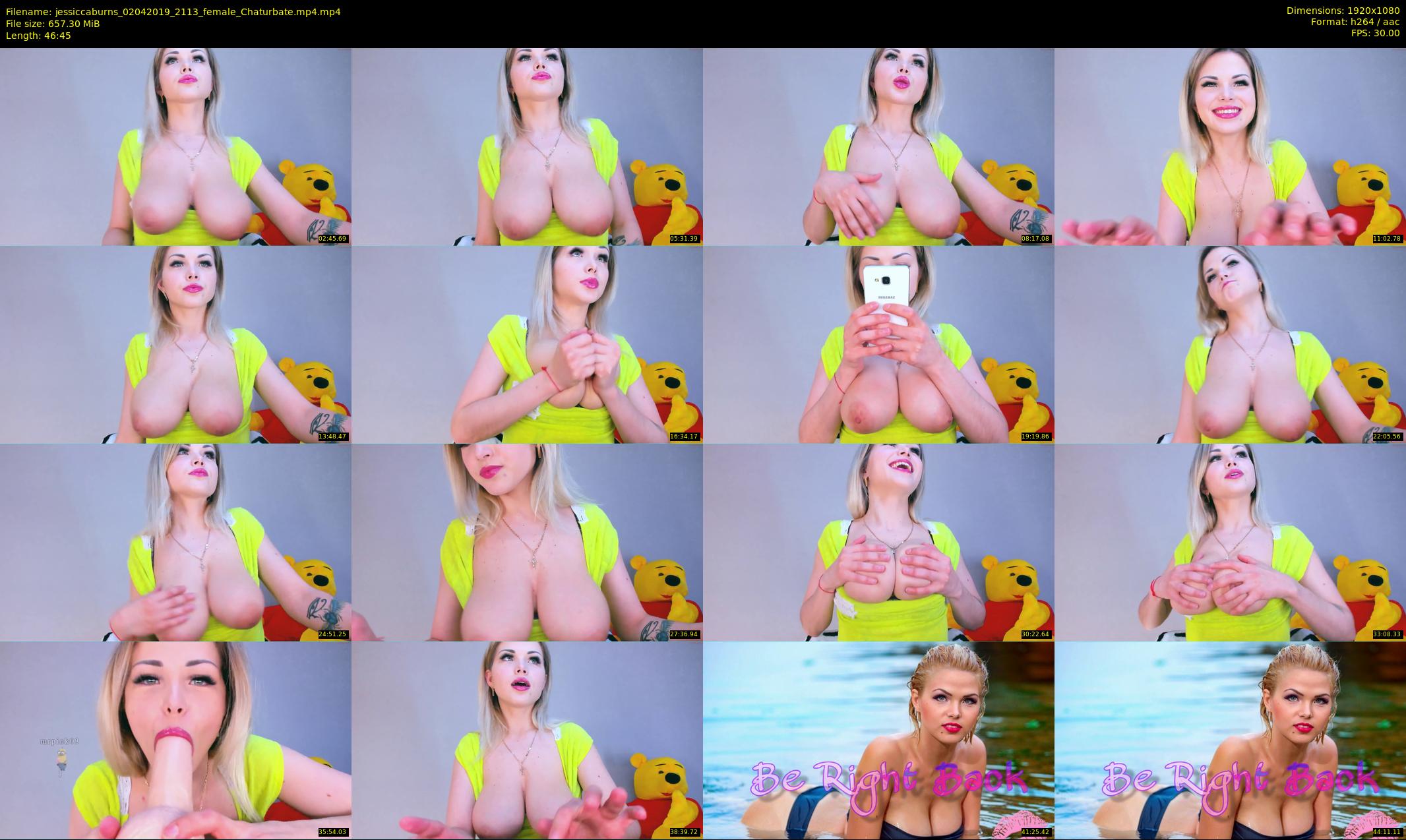 jessiccaburns — 47 minute Chaturbate female cam show recording, 1080p, Apr 2, 2019