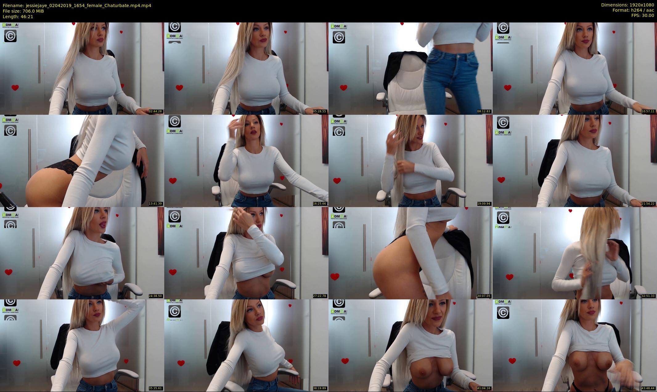 jessiejaye — 47 minute Chaturbate female cam show recording, 1080p, Apr 2, 2019