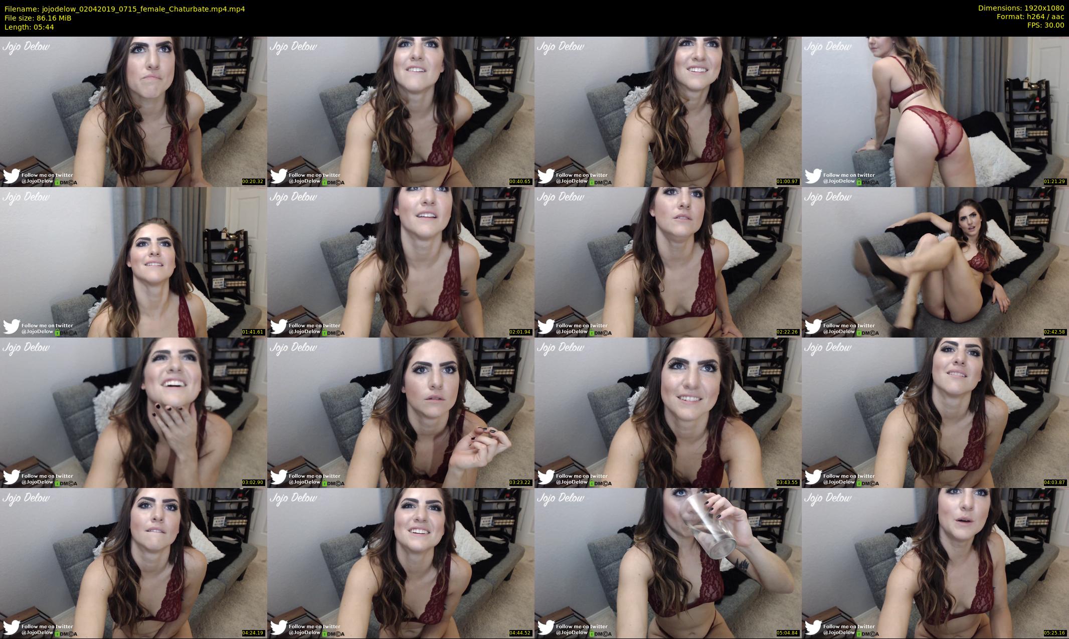 jojodelow — 6 minute Chaturbate female cam show recording, 1080p, Apr 2, 2019